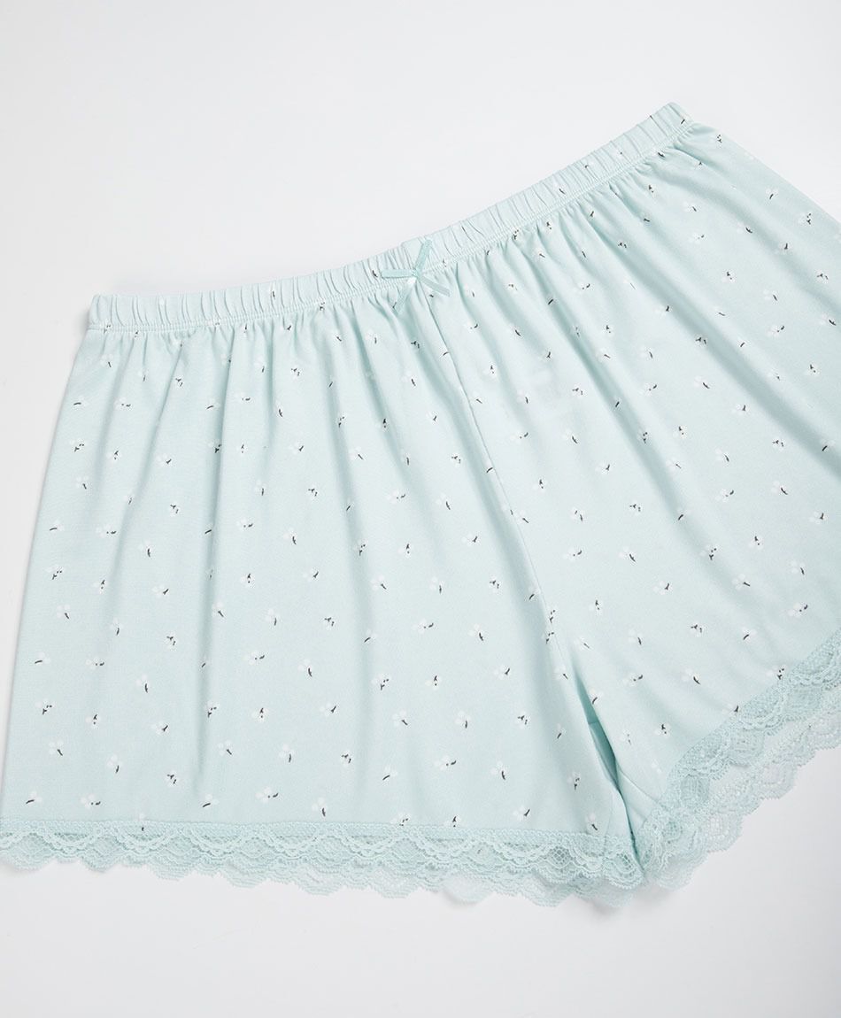 Baby doll mujer floreado botones verde