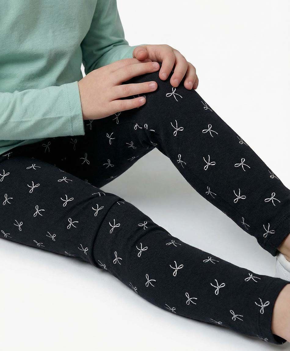 Leggins ni&ntilde;a forrada cintas