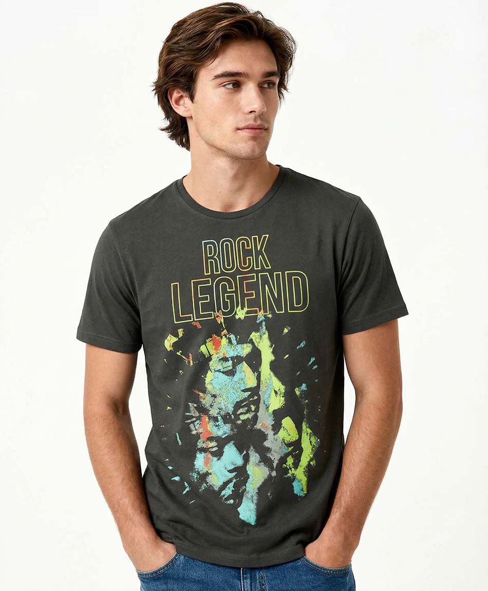 Polera hombre rock legend