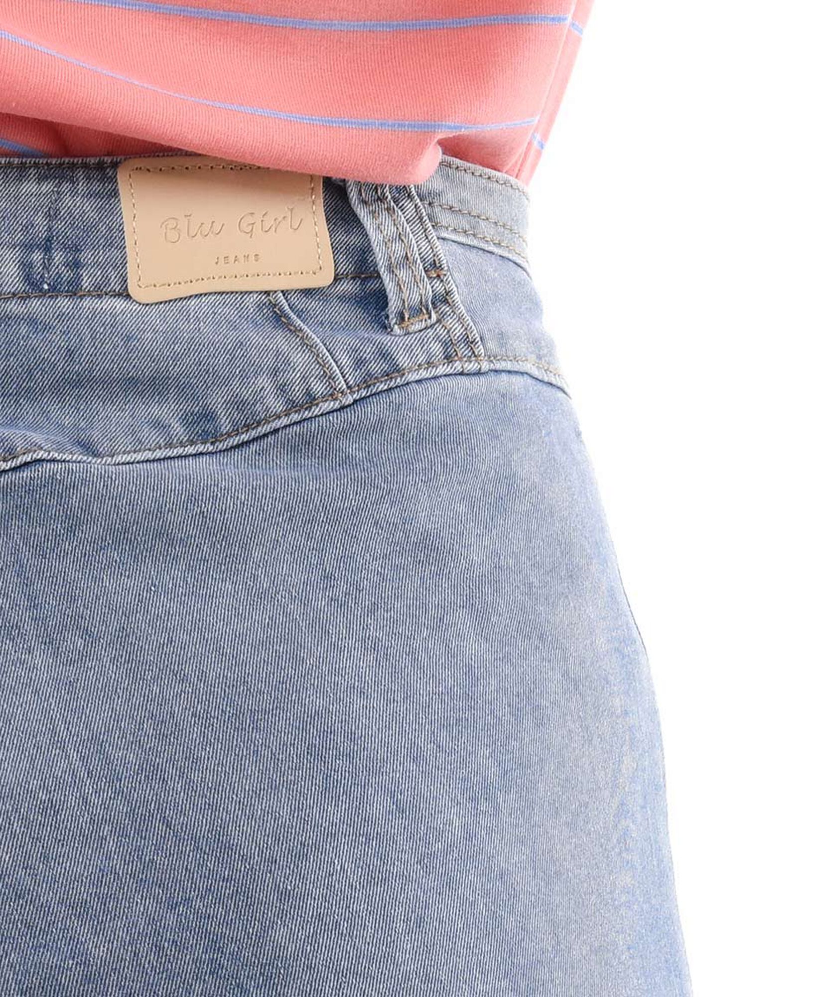 Jeans mujer corte frontal wide Jeans mujer corte frontal wide