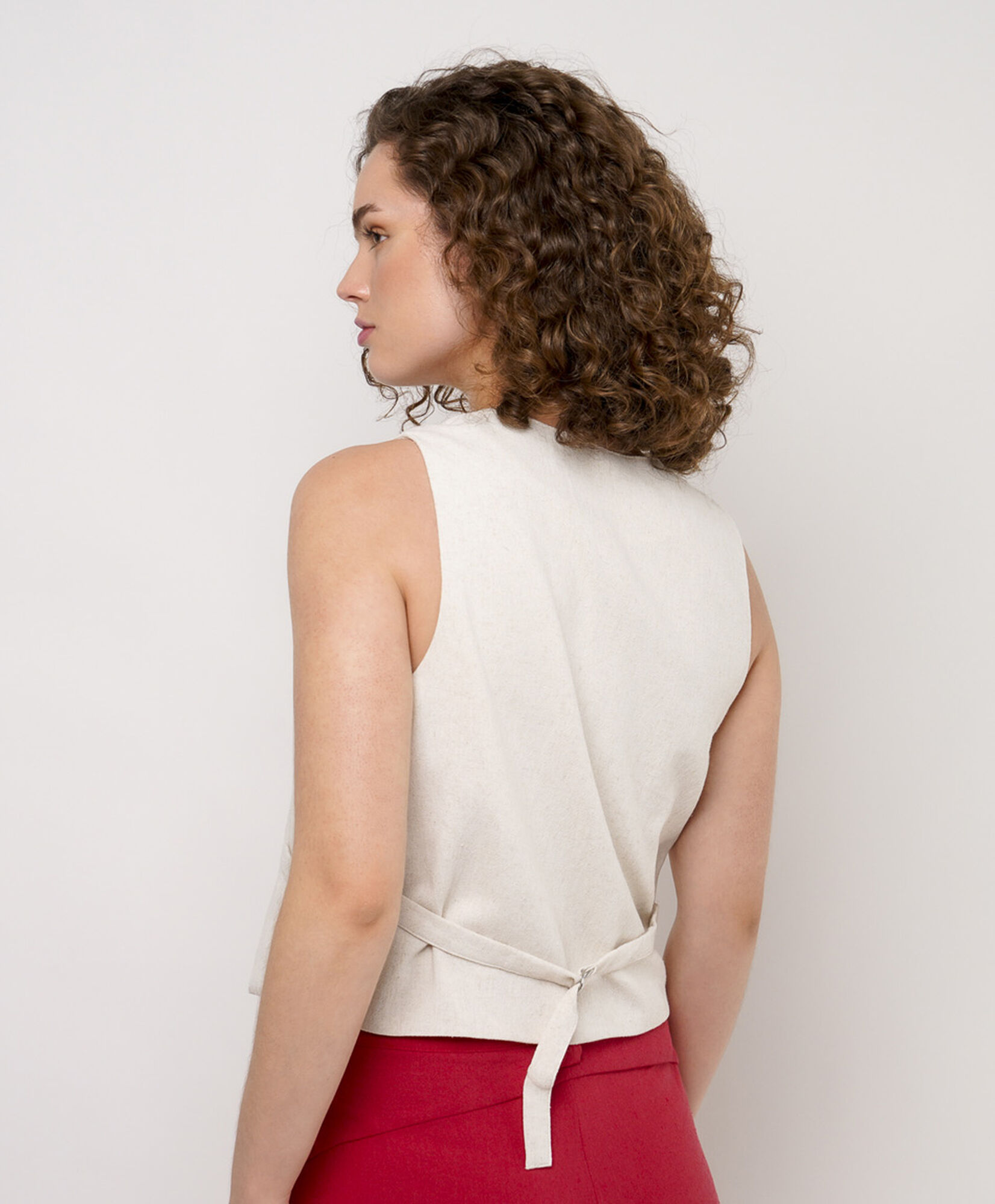 Vest mujer liso bolsillos Vest mujer liso bolsillos