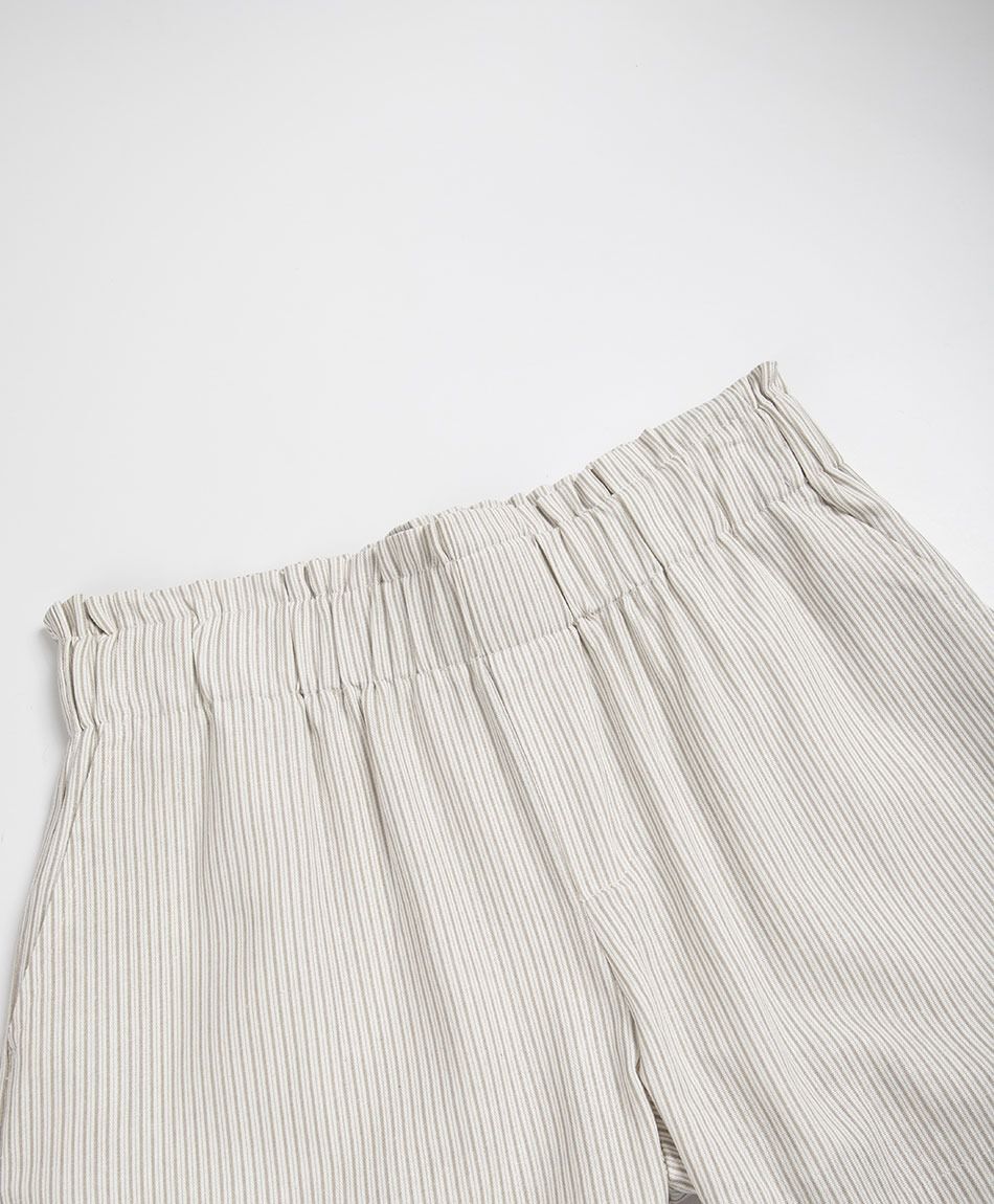 Short mujer rayas lino