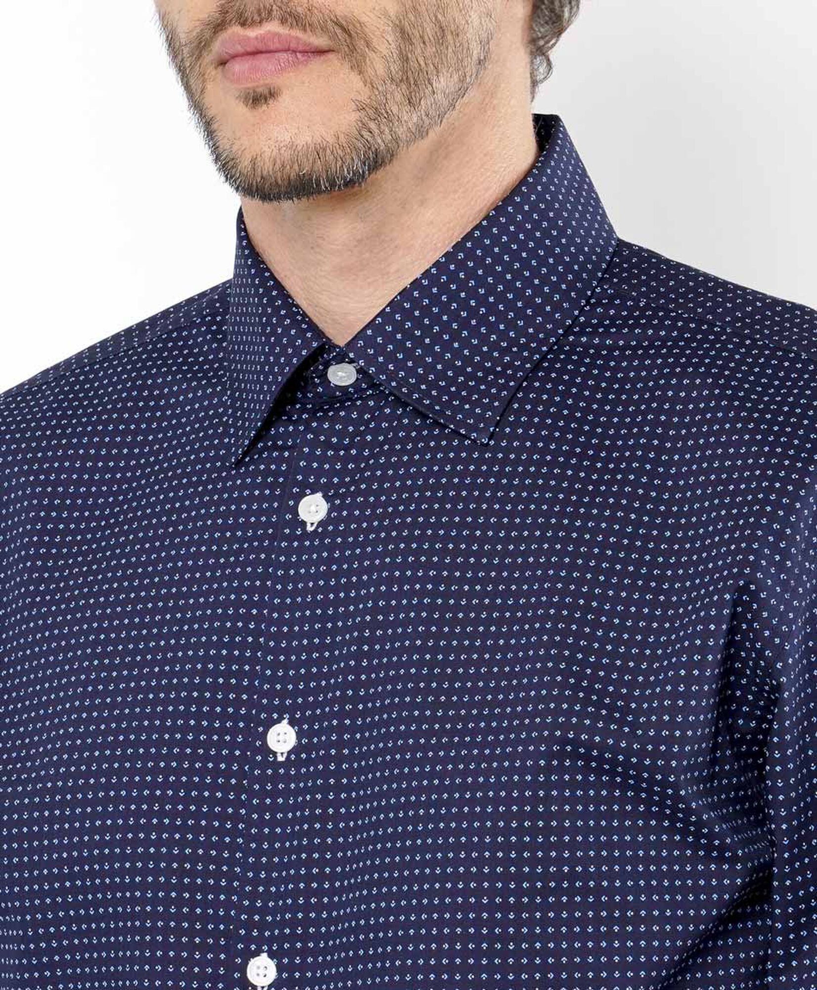 Camisa hombre puntos azul Camisa hombre puntos azul