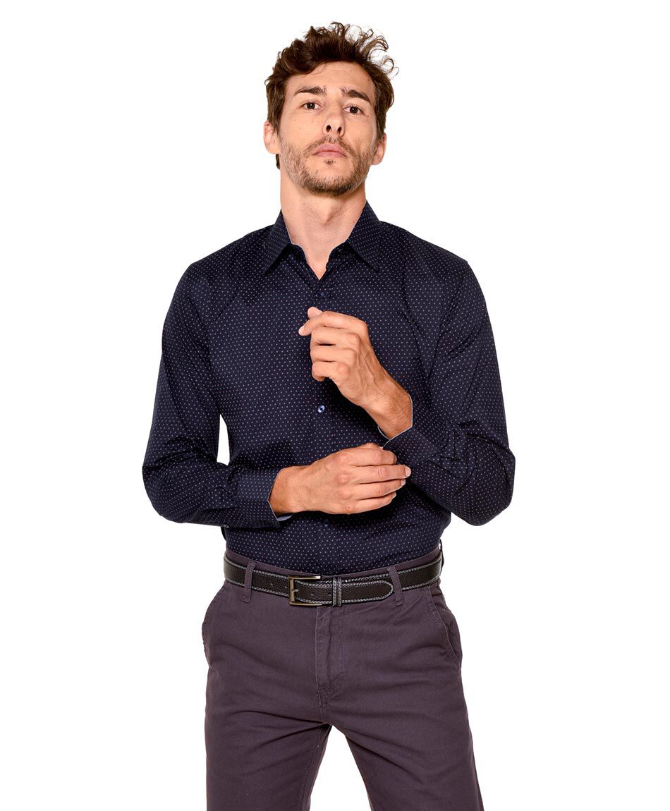 Camisa manga larga estampada