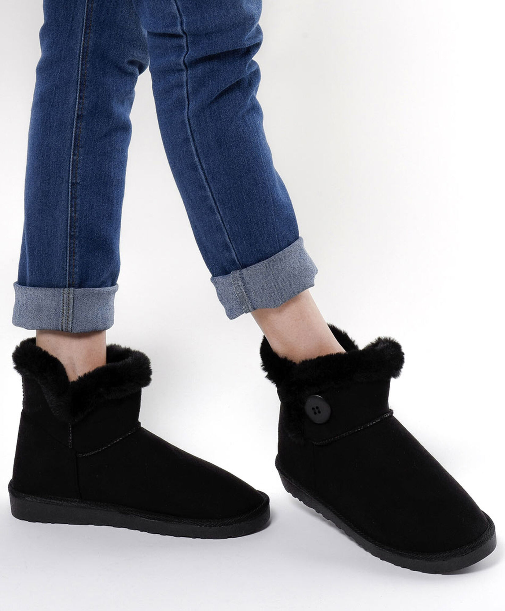 Bota mujer comfy botón Bota mujer comfy botón