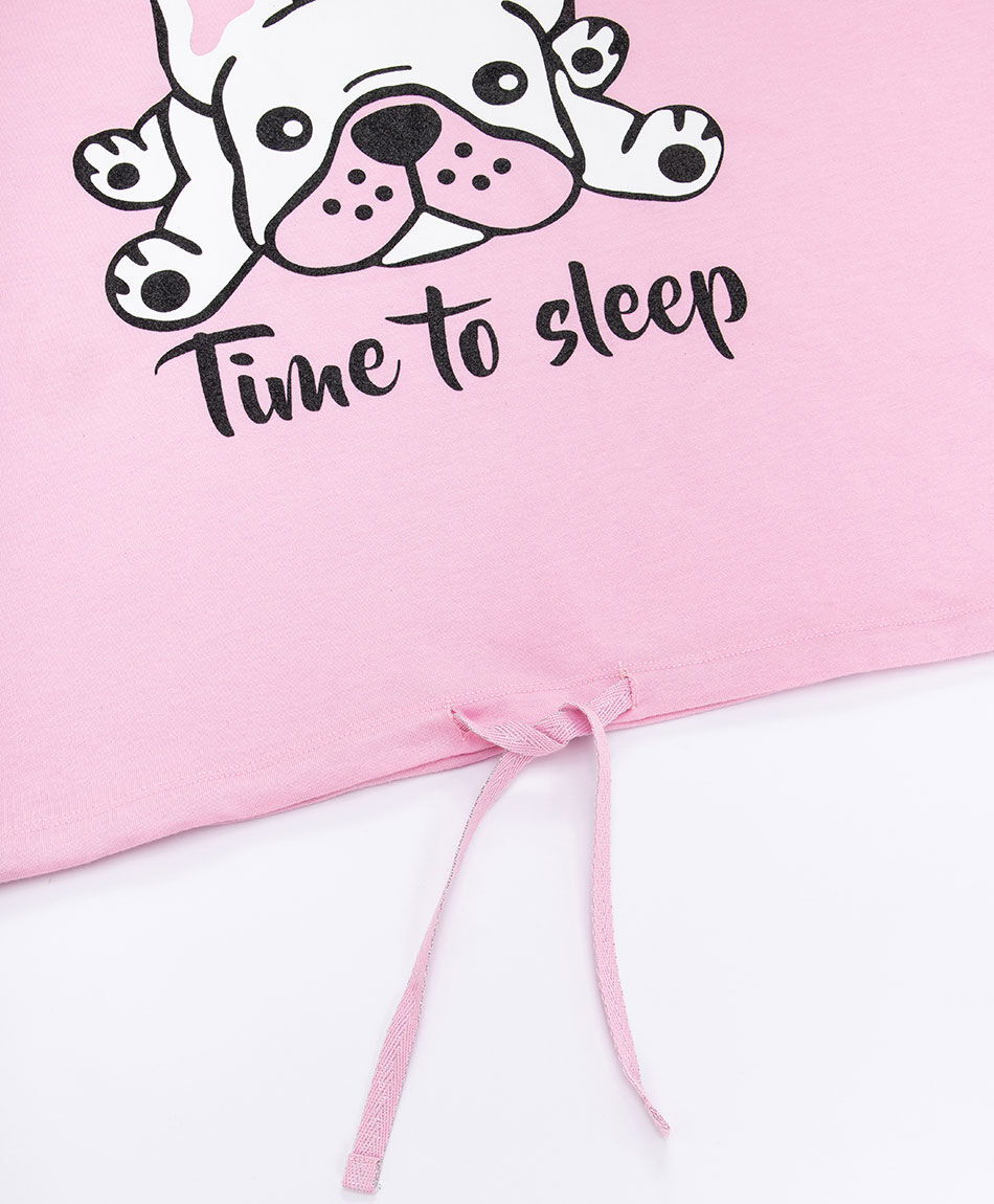 Pijama mujer rayas bulldog rose