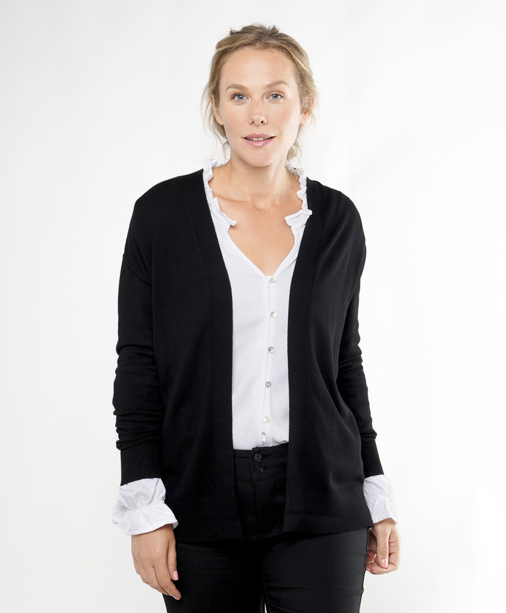 Cardigan mujer liso abierto Cardigan mujer liso abierto