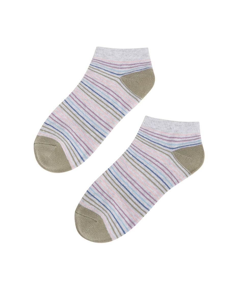 Pack 5 calcetines mujer mix rayas