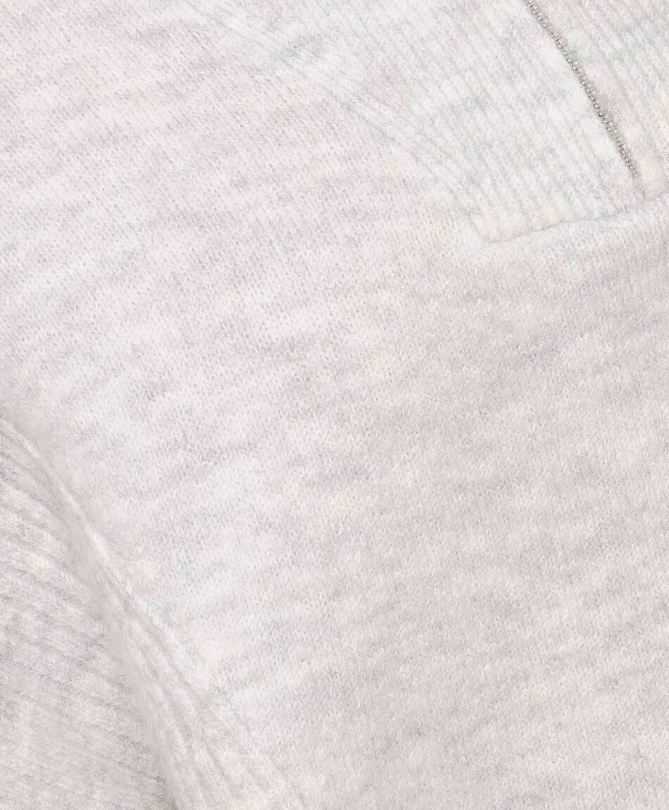 Sweater mujer tejido gris melange