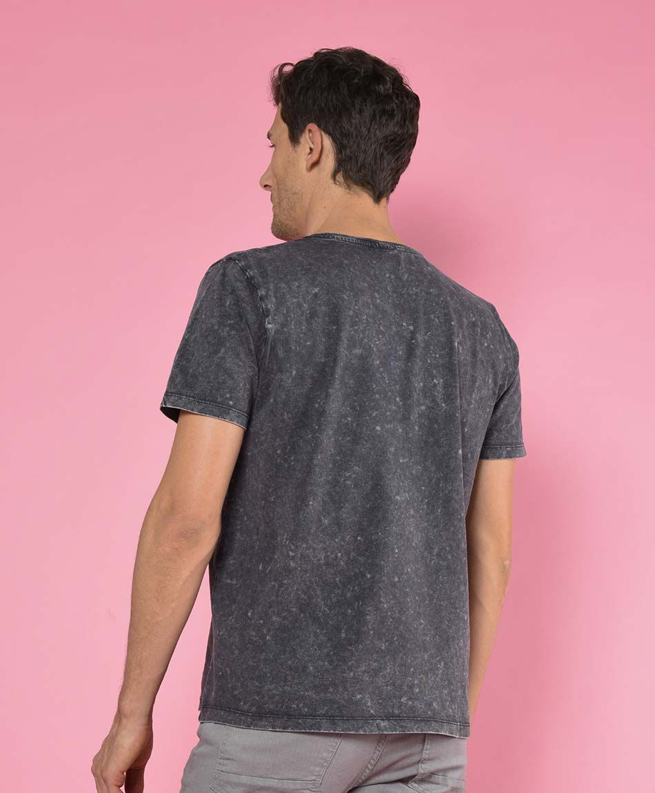 Polera manga corta cuello redondo