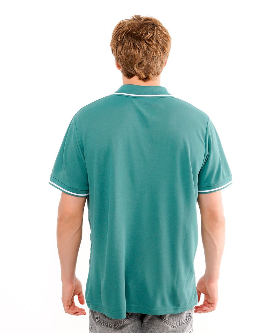 Polera hombre dry fit polo l&iacute;neas