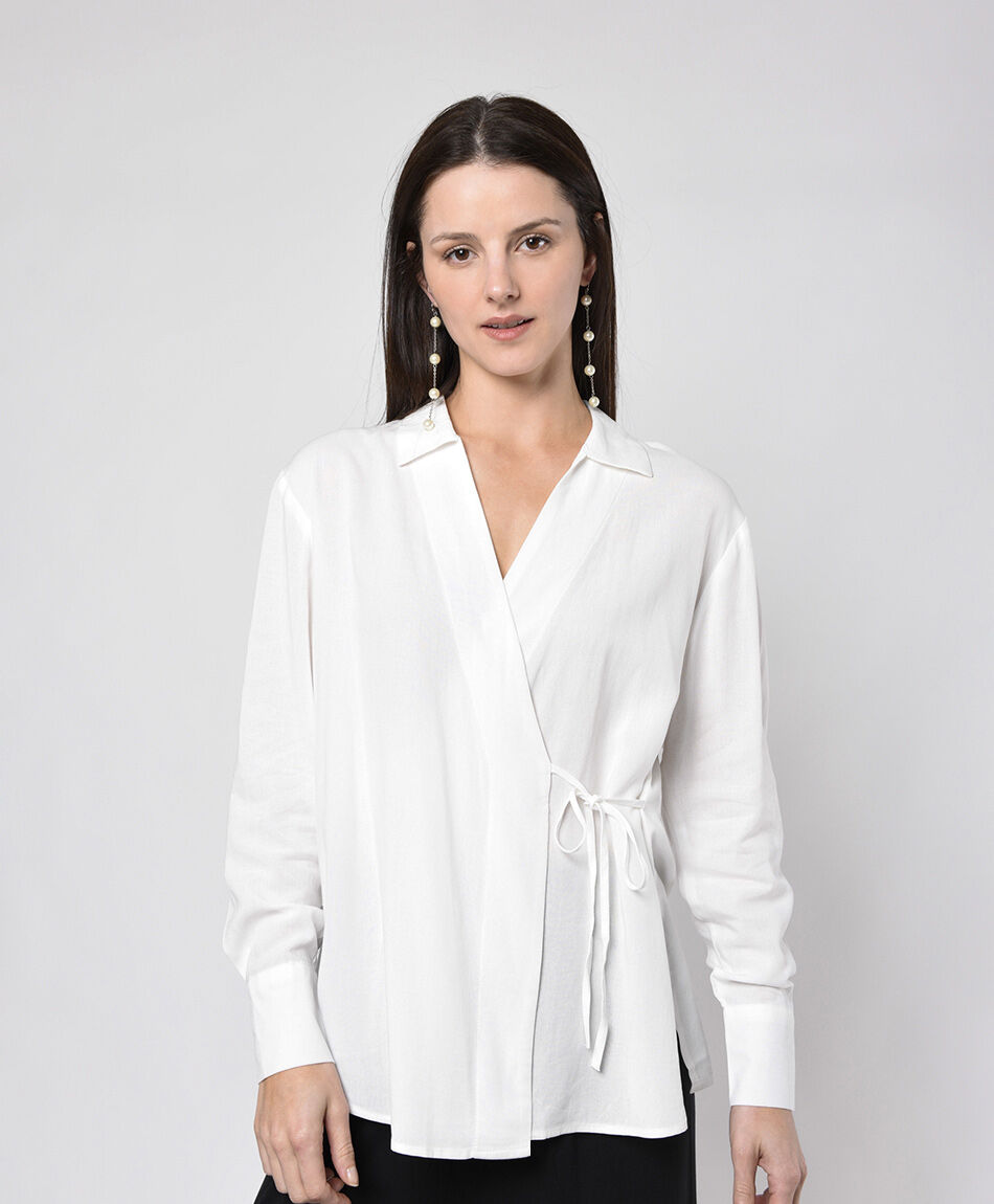 Blusa mujer cruzada