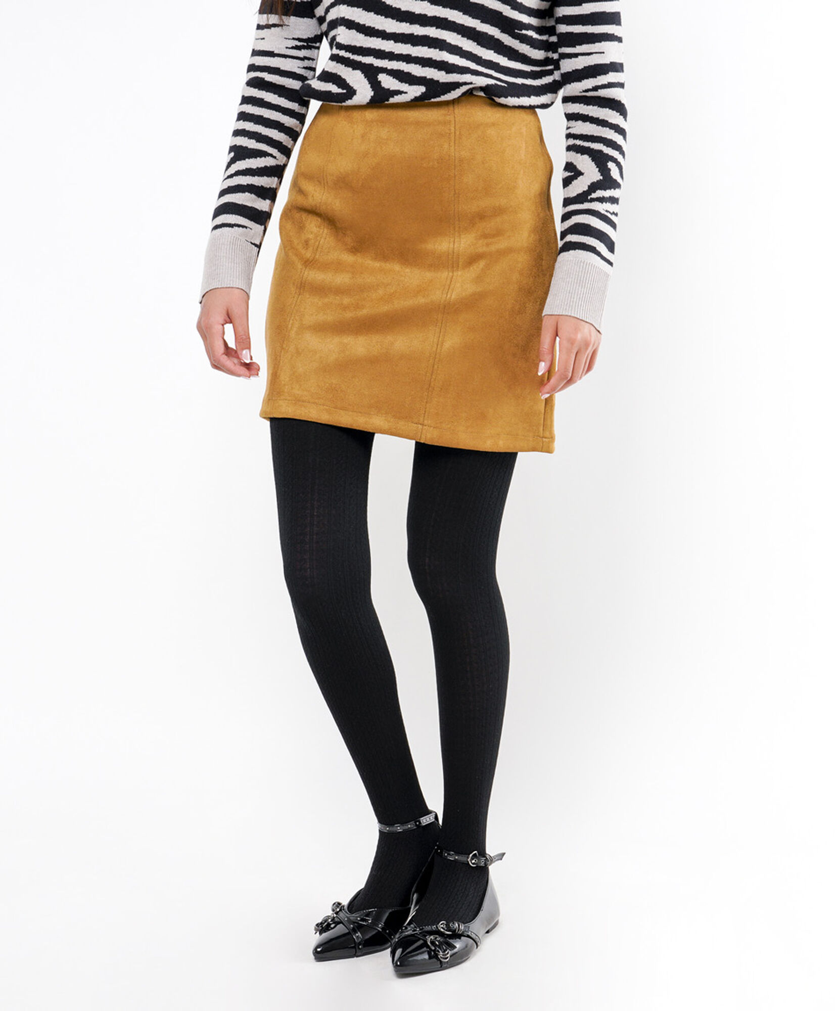 Mini falda mujer amarilla suede Mini falda mujer amarilla suede