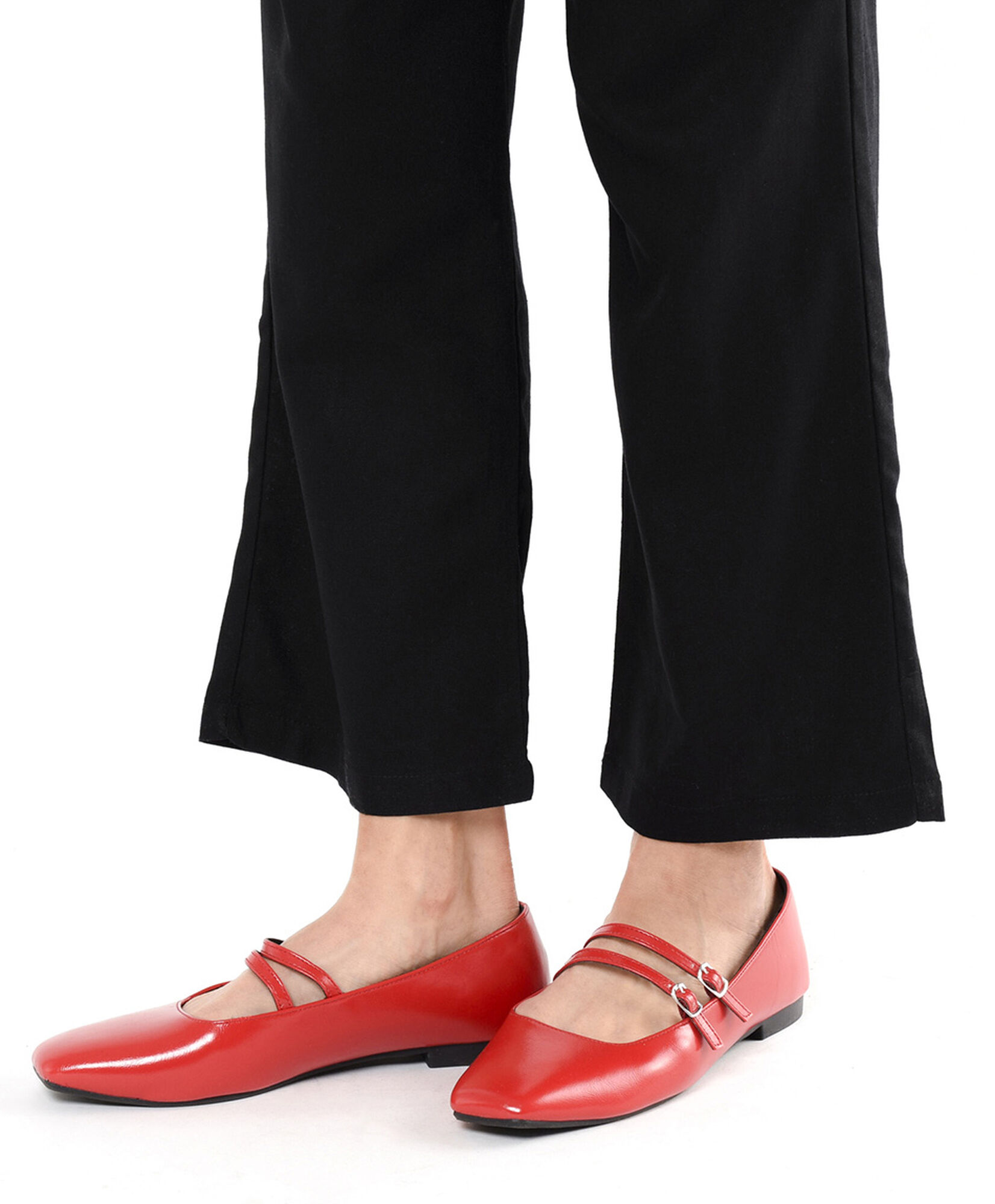 Ballerina mujer roja estilo mary jane Ballerina mujer roja estilo mary jane
