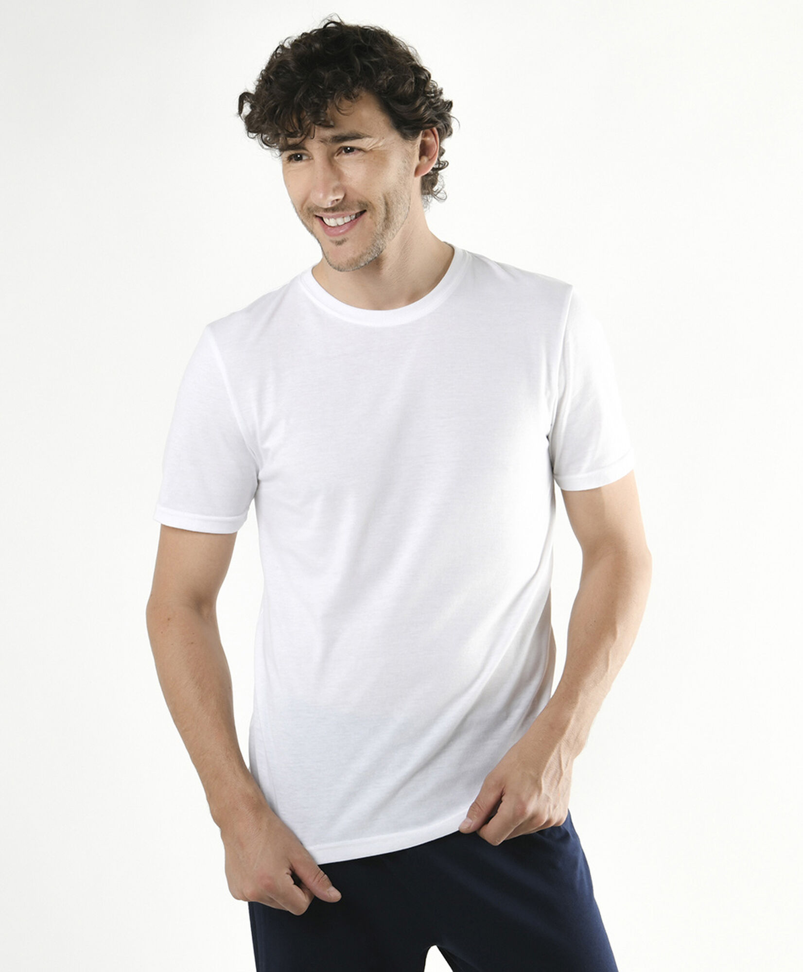 Pack 2 camisetas hombre lisas manga corta Pack 2 camisetas hombre lisas manga corta