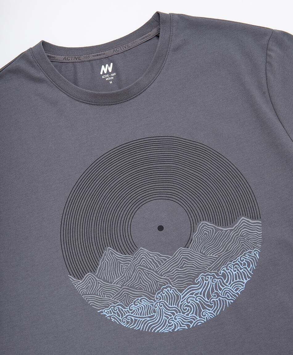 Polera deportiva hombre disco monta&ntilde;a