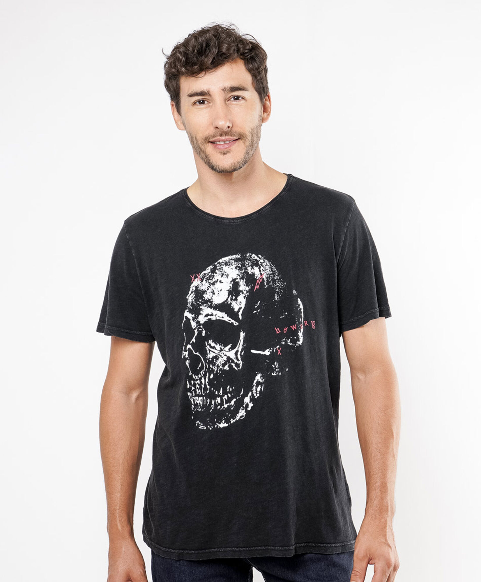 Polera hombre print calavera Polera hombre print calavera