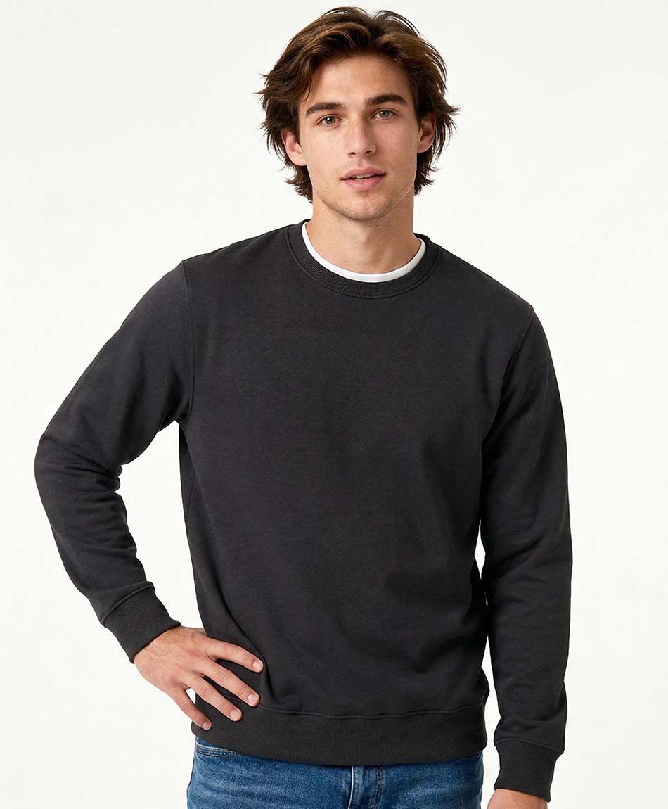 Poler&oacute;n hombre cuello redondo beige