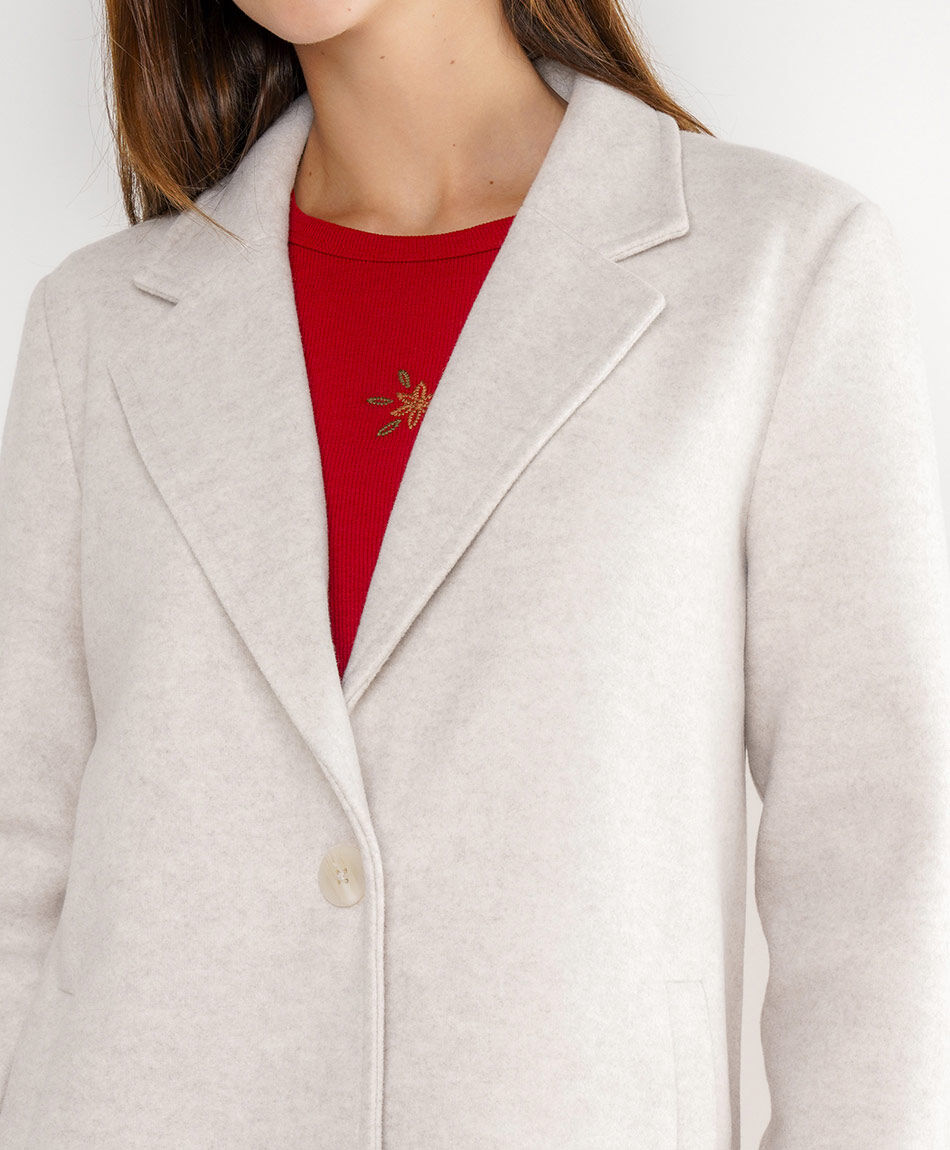 Abrigo mujer elegante white