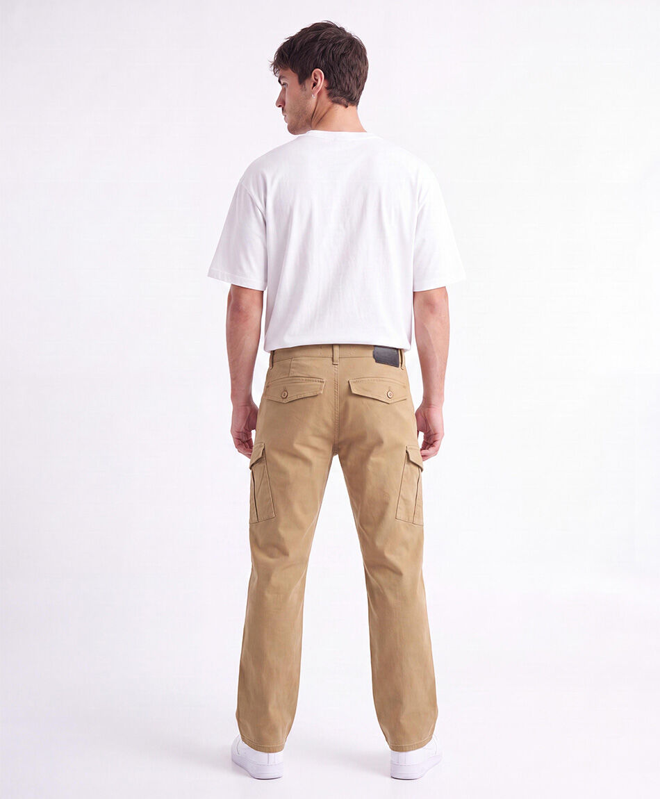 Jeans hombre cargo costuras
