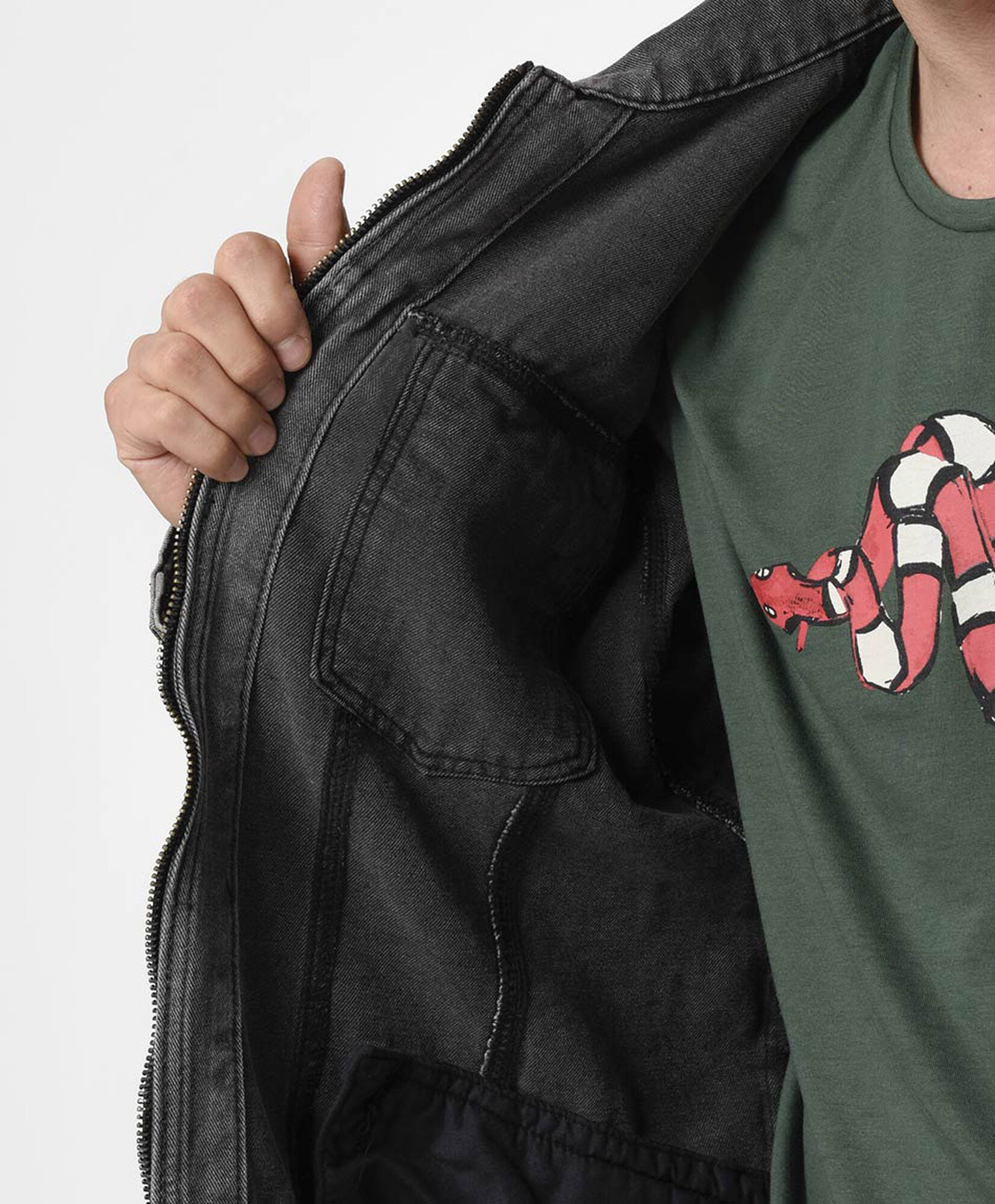Chaqueta hombre mezclilla Chaqueta hombre mezclilla