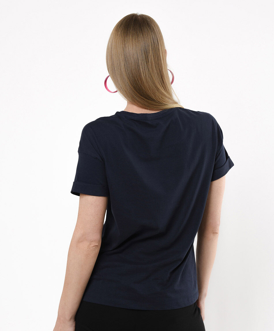 Polera mujer estampado floreado