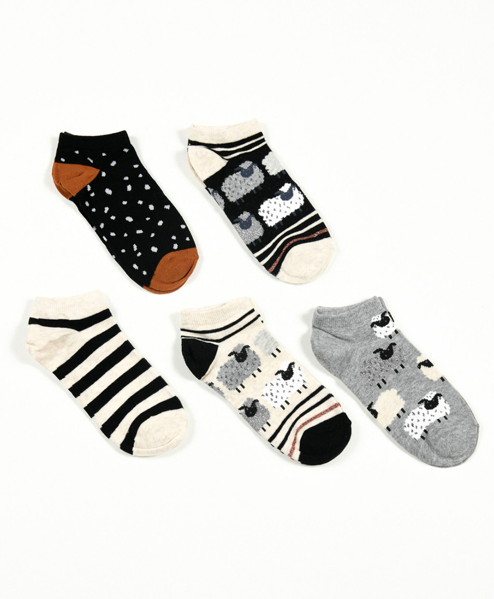 Pack 5 calcetines mujer ovejas Pack 5 calcetines mujer ovejas