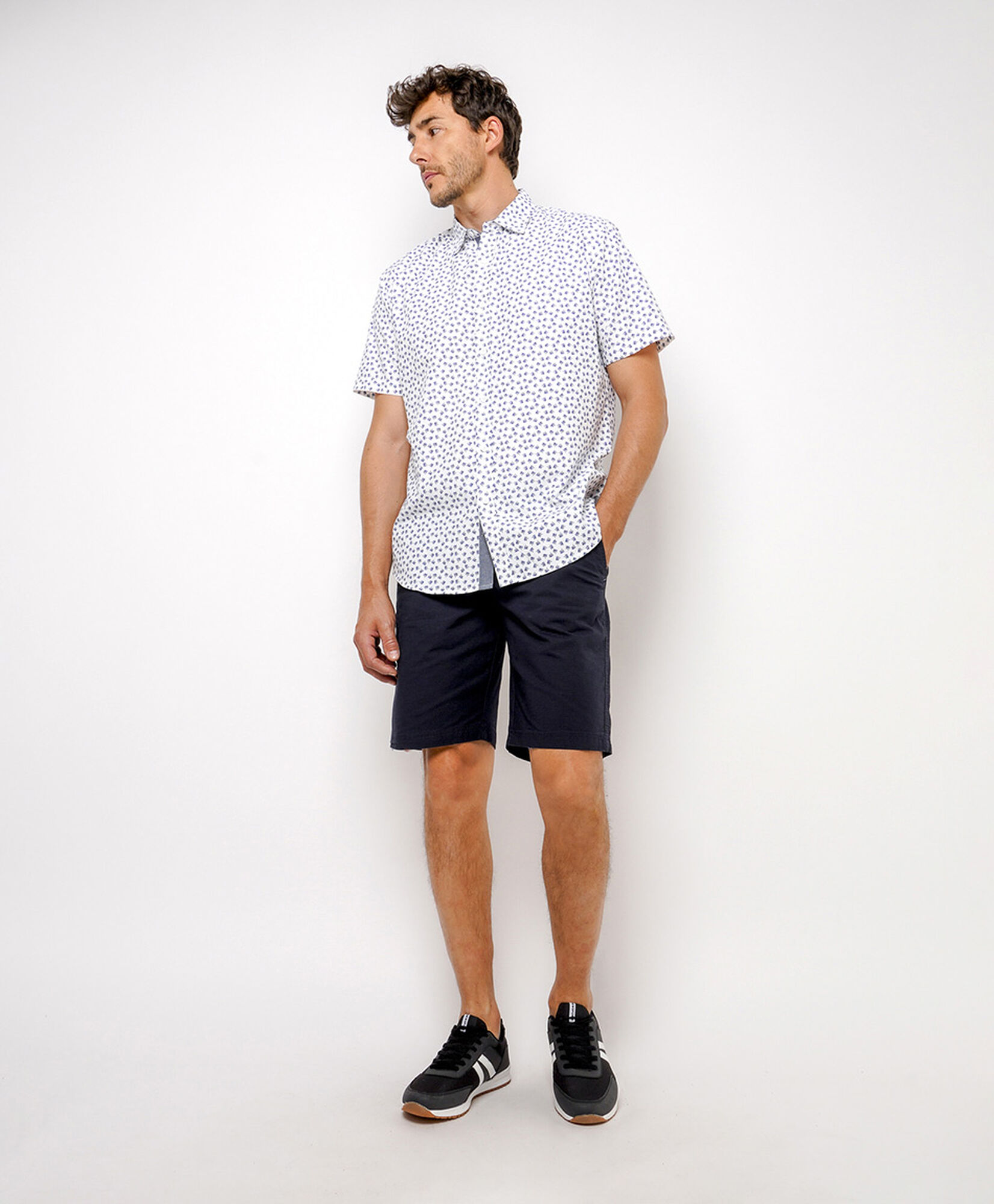 Camisa hombre estampado palmeras Camisa hombre estampado palmeras