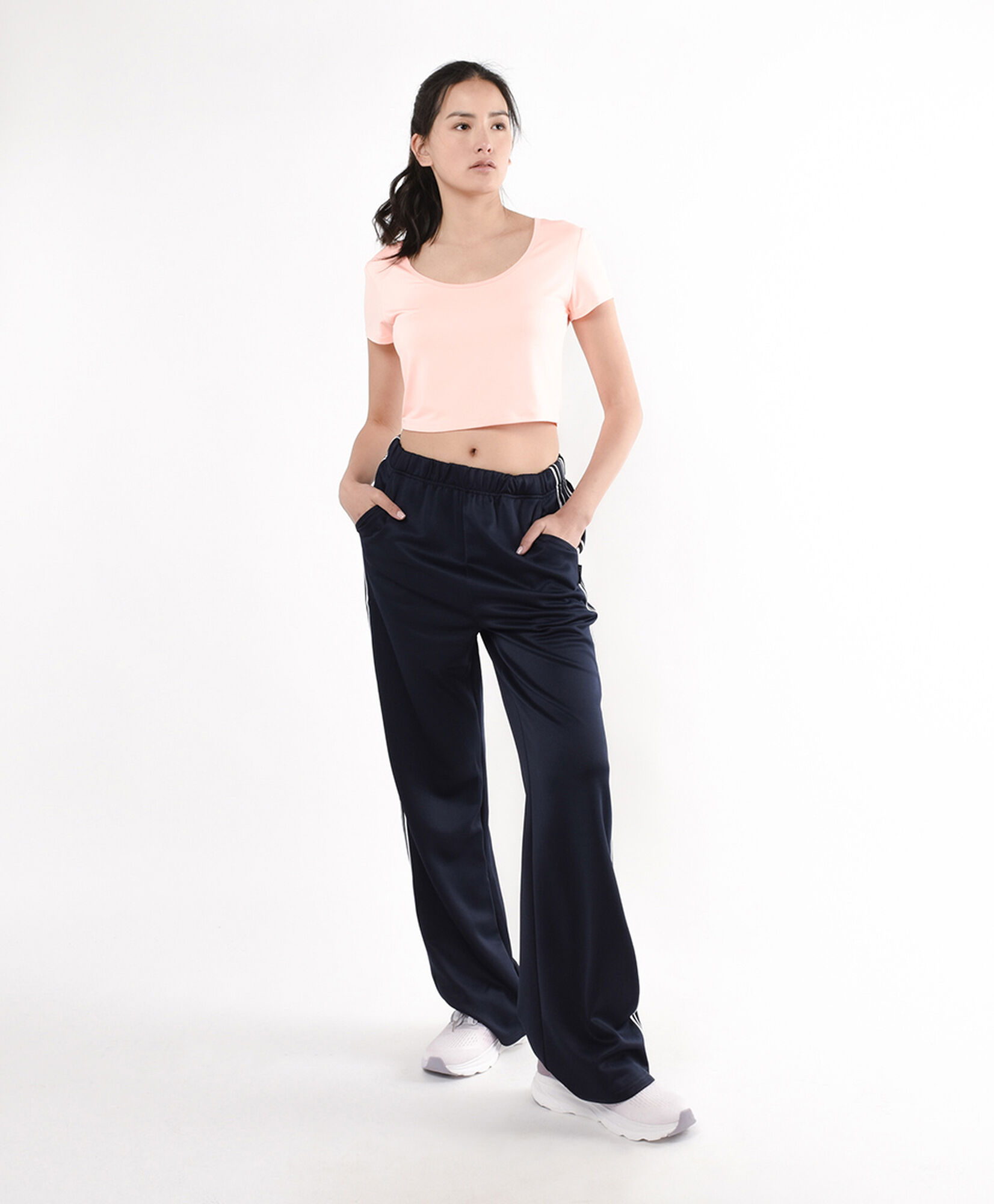 Pantalón deportivo mujer líneas azul Pantalón deportivo mujer líneas azul