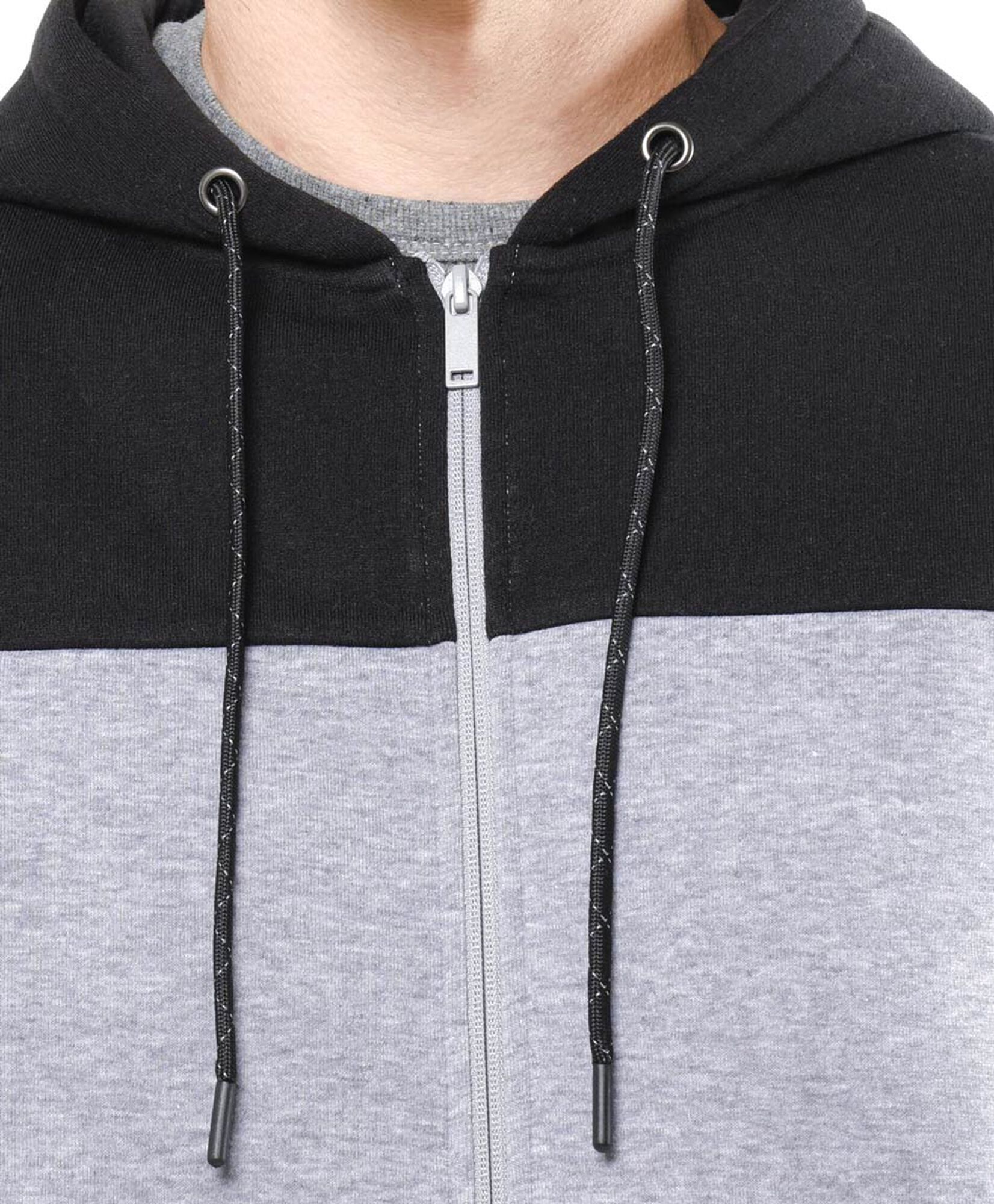 Polerón hombre gris y negro Polerón hombre gris y negro