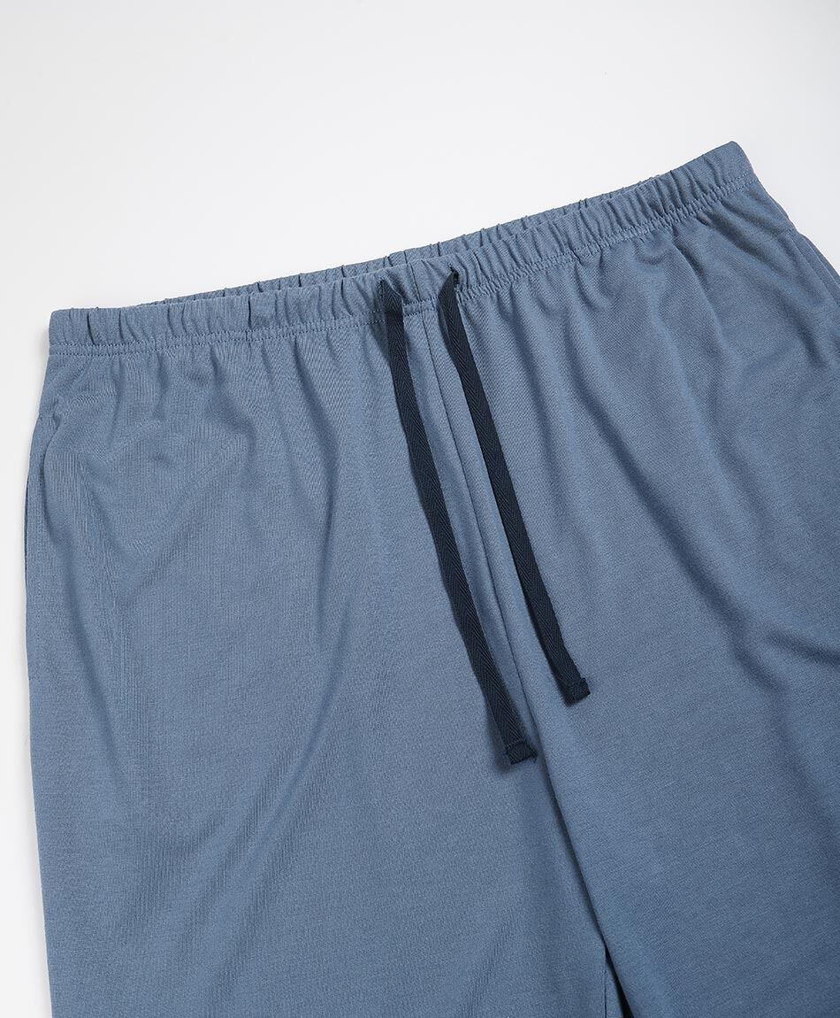 Pijama hombre cuello v l&iacute;neas blue