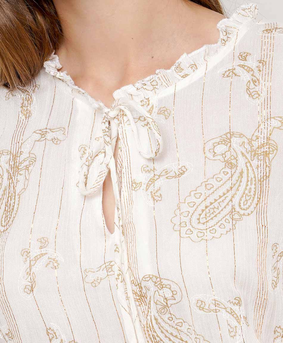 Blusa mujer lurex vuelos