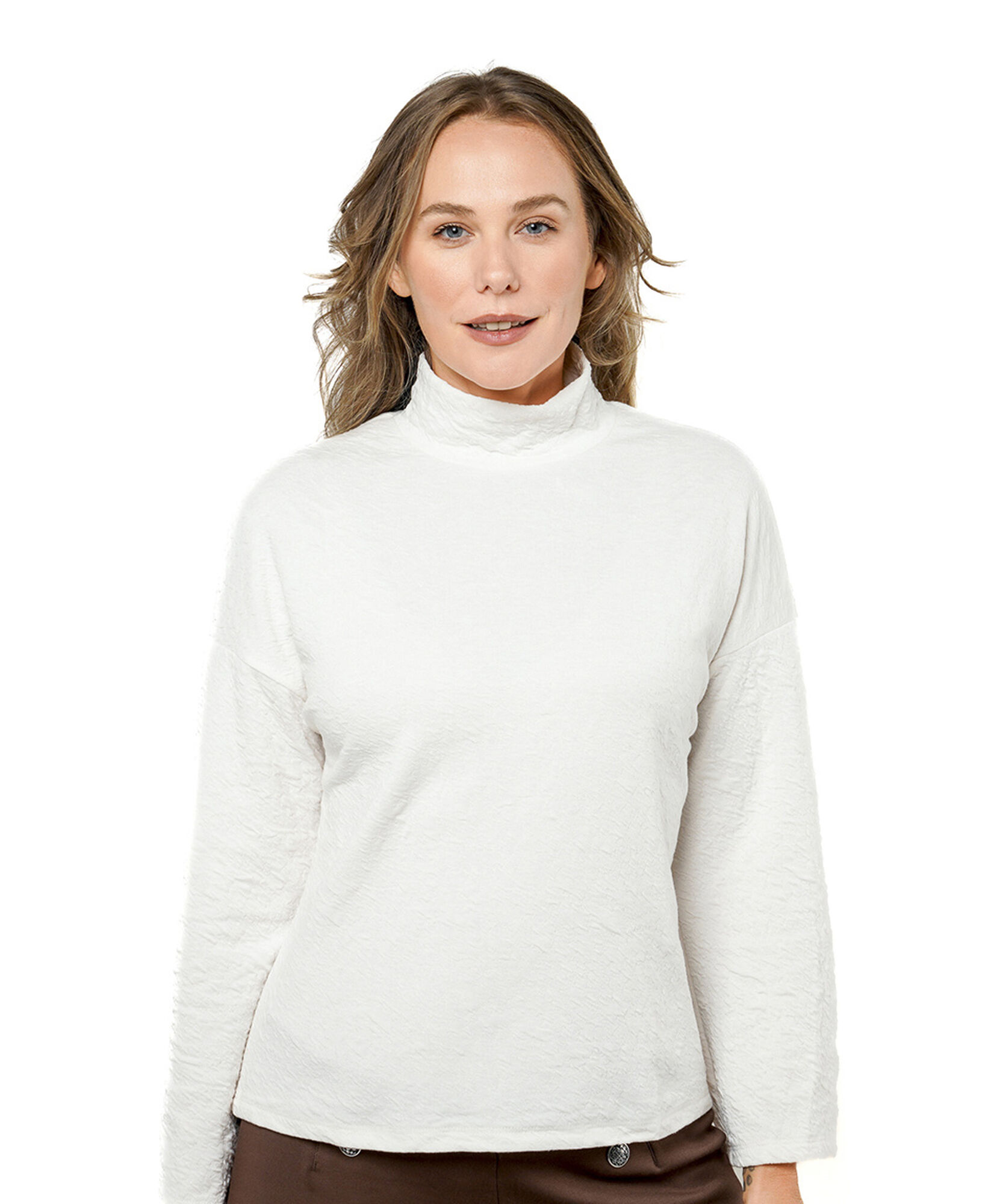 Polera mujer cuello medio Polera mujer cuello medio