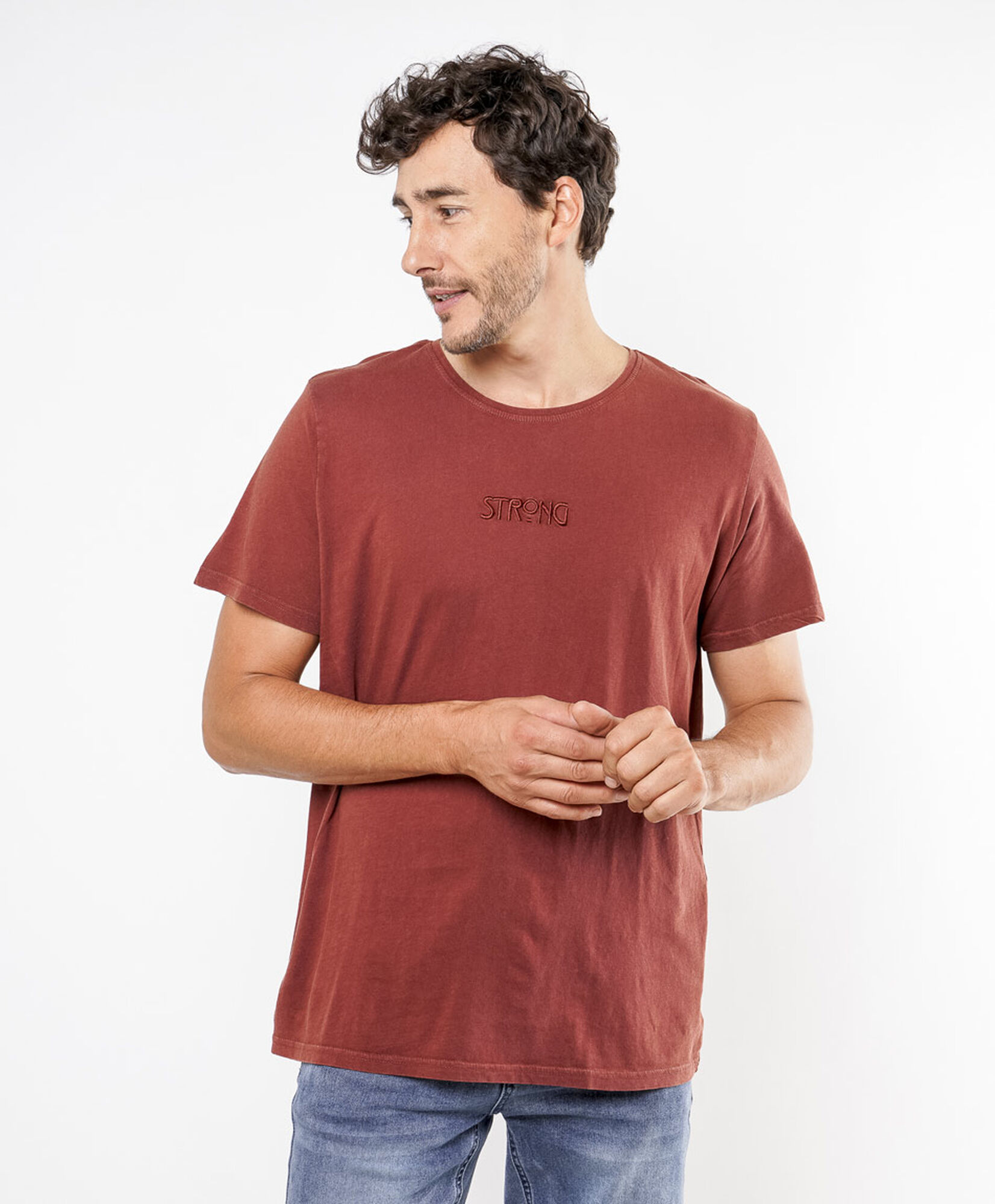 Polera hombre mini palabra Polera hombre mini palabra