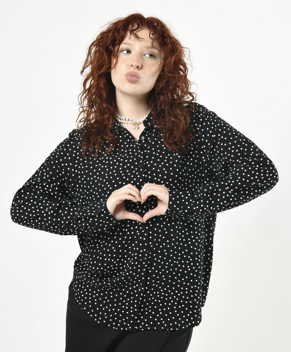 Blusa mujer puntitos