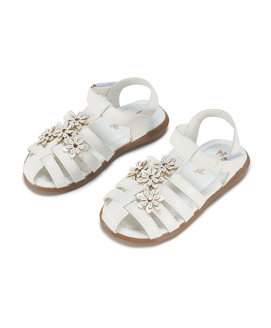 Sandalia infantil (20 a 25) florcitas
