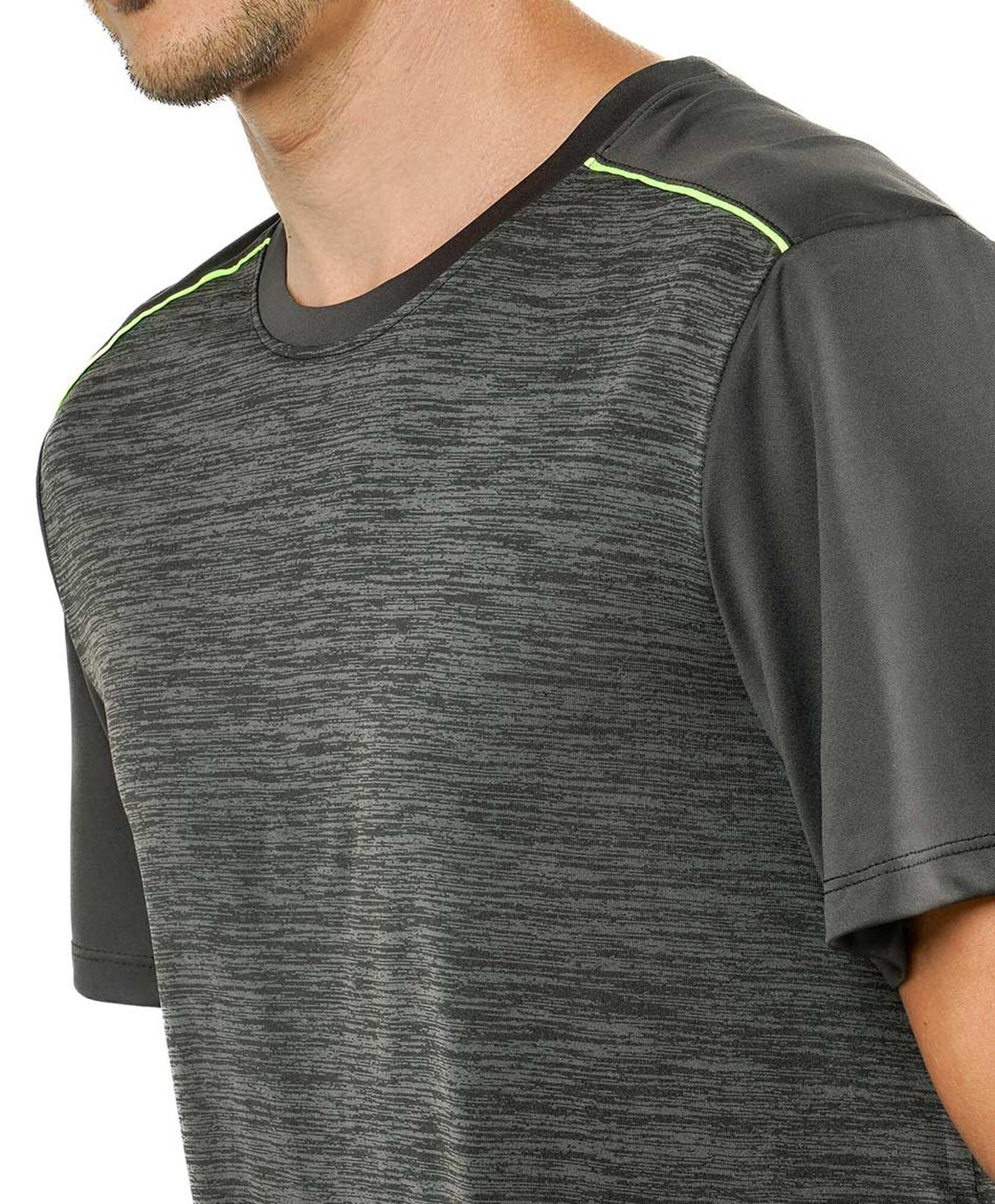 Polera deportiva hombre jaspeada Polera deportiva hombre jaspeada