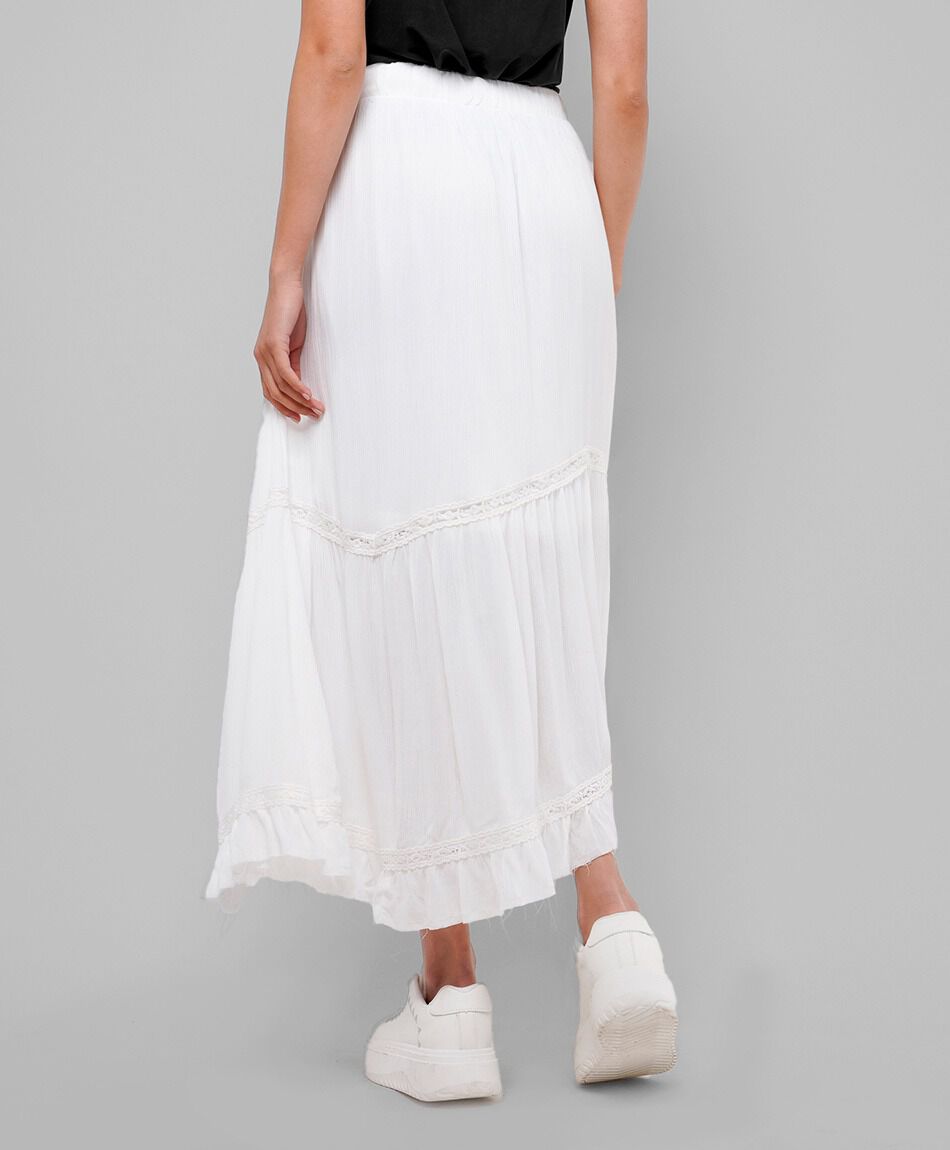 Falda mujer larga textura