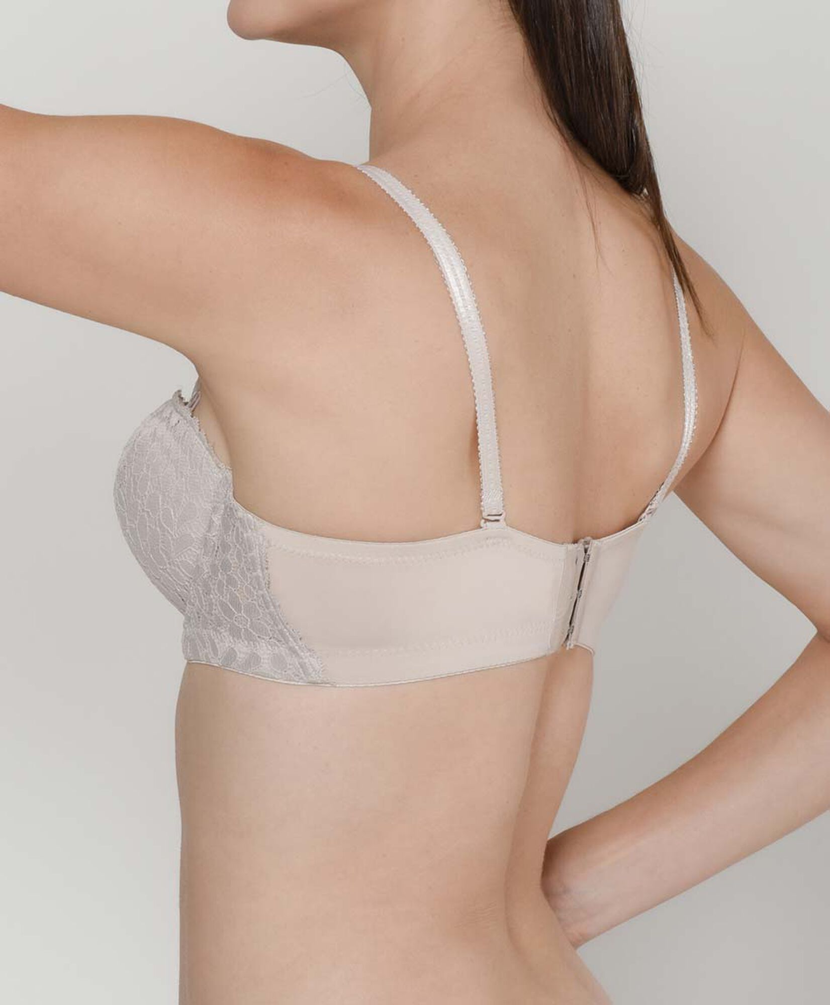 Sostén mujer encaje floral strapless Sostén mujer encaje floral strapless
