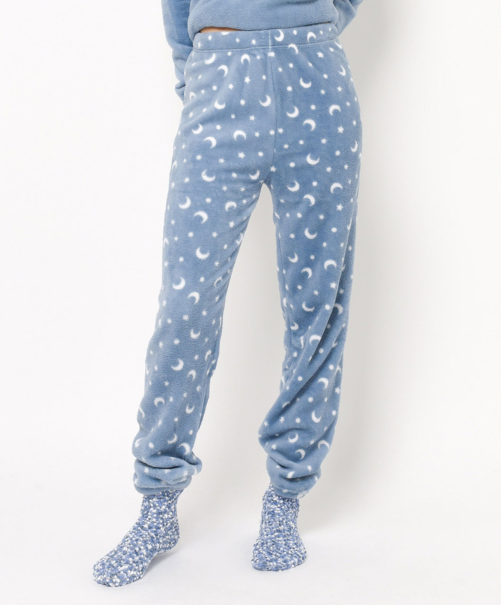 Pijama + calcetines mujer polar luna Pijama + calcetines mujer polar luna