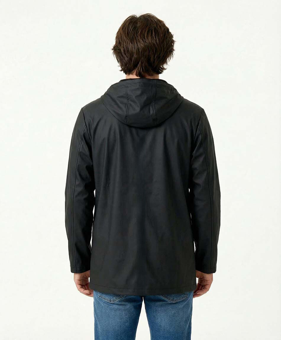 Chaqueta hombre impermeable botones