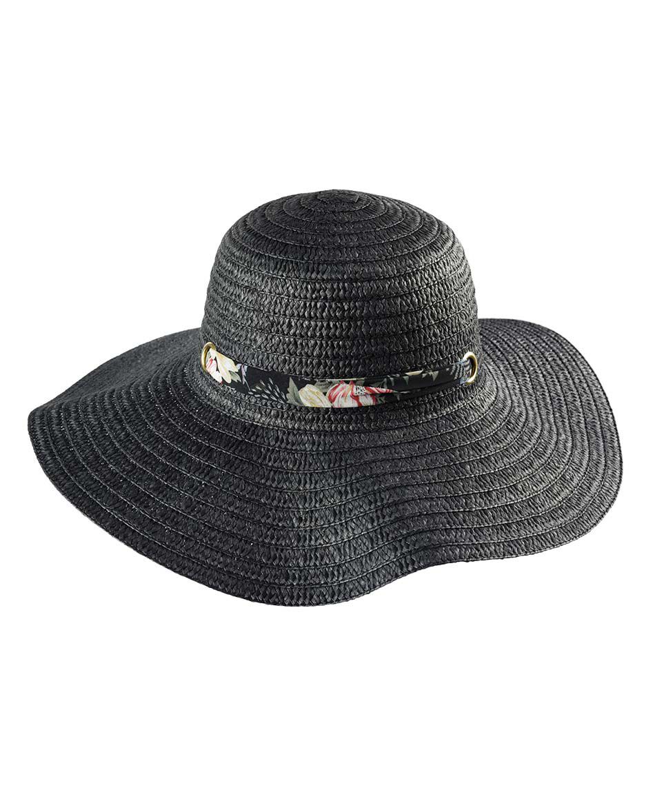 Sombrero flores copa redonda