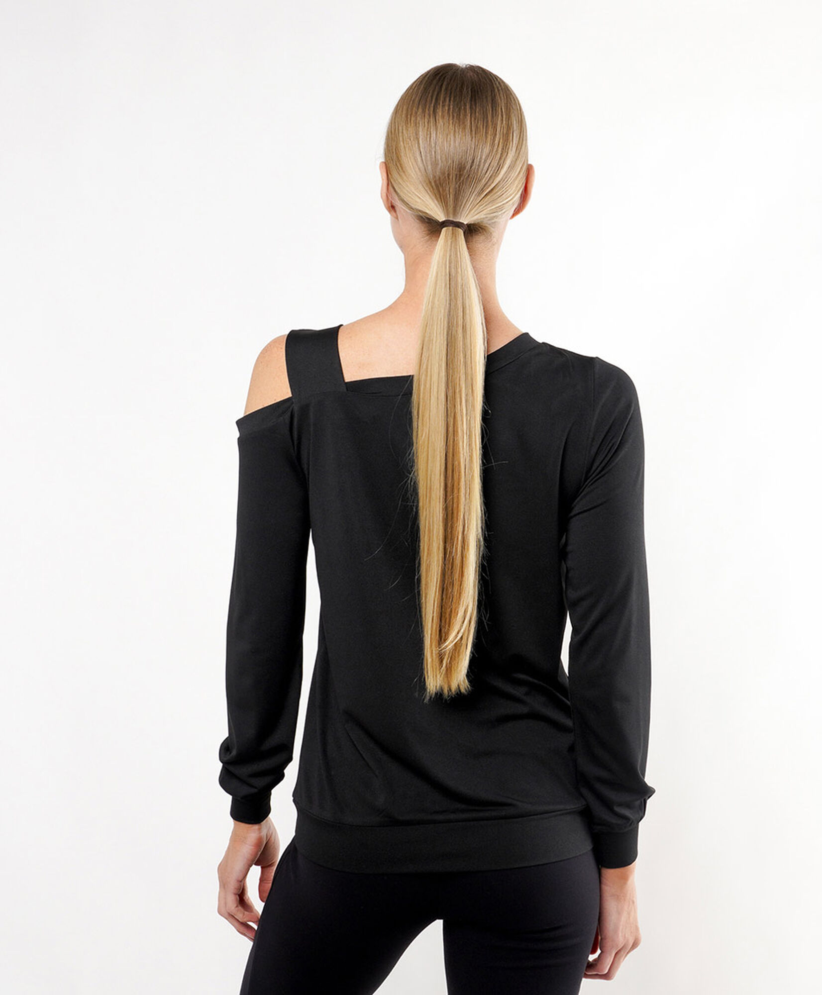 Polera mujer lisa cuello asimétrico Polera mujer lisa cuello asimétrico