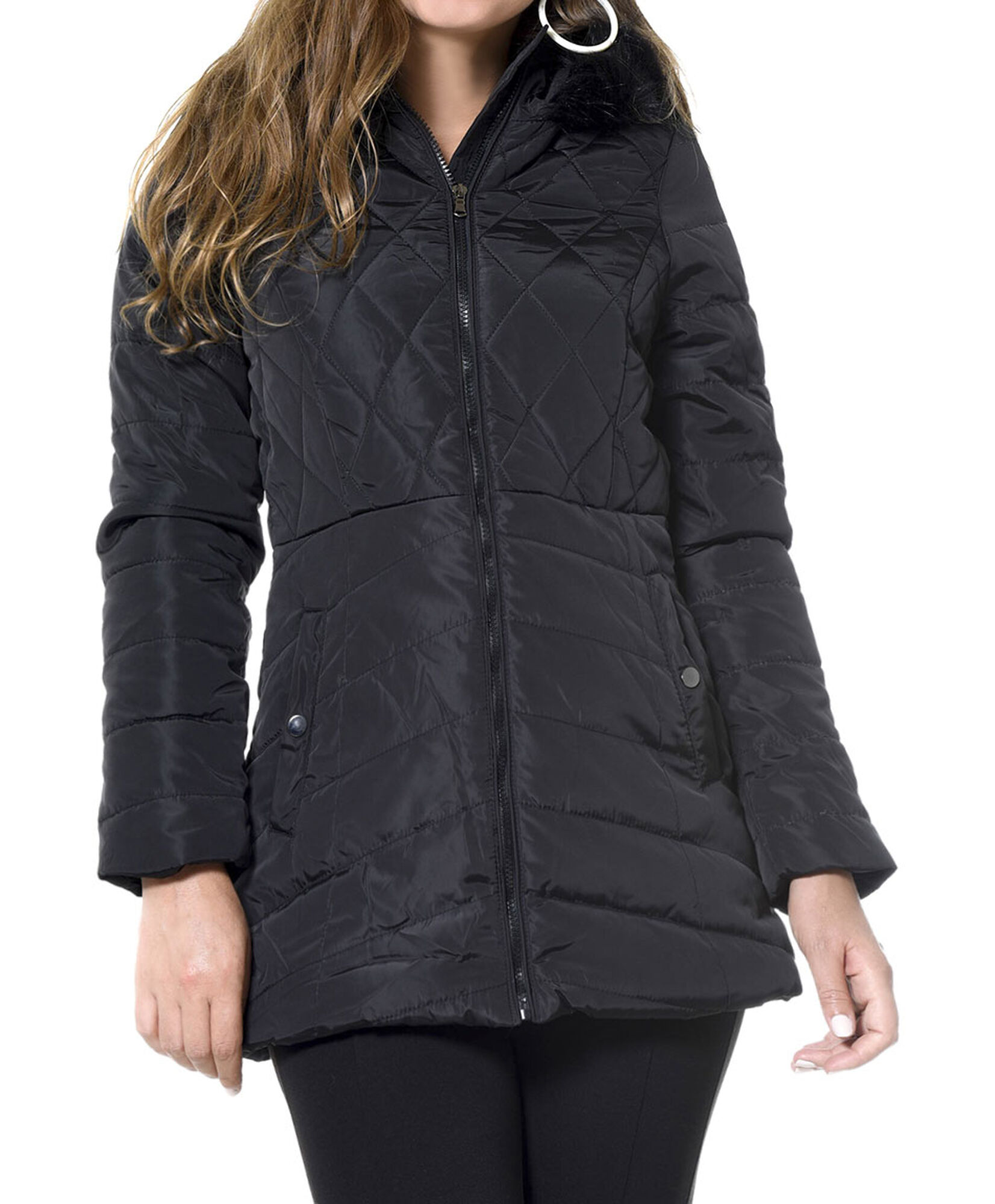 Parka detalle pespuntes piel Parka detalle pespuntes piel