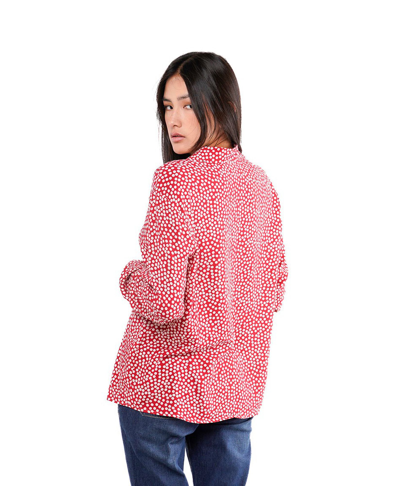 Blusa mujer puntos roja Blusa mujer puntos roja