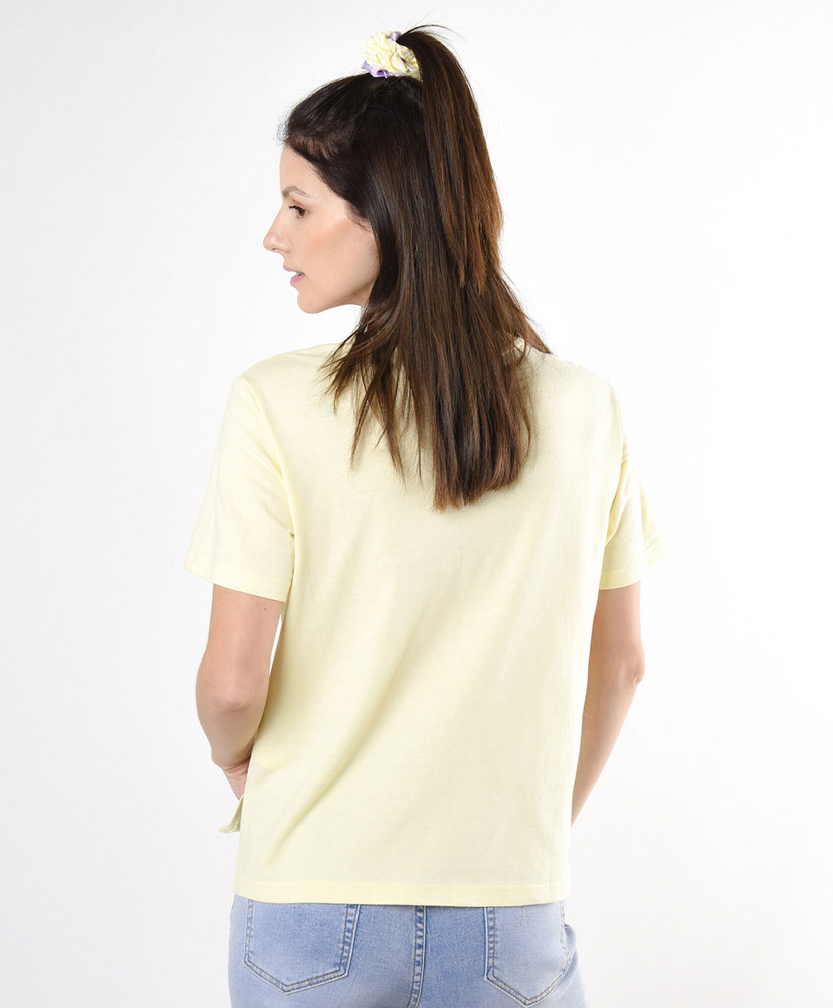 Polera mujer lisa amarilla Polera mujer lisa amarilla