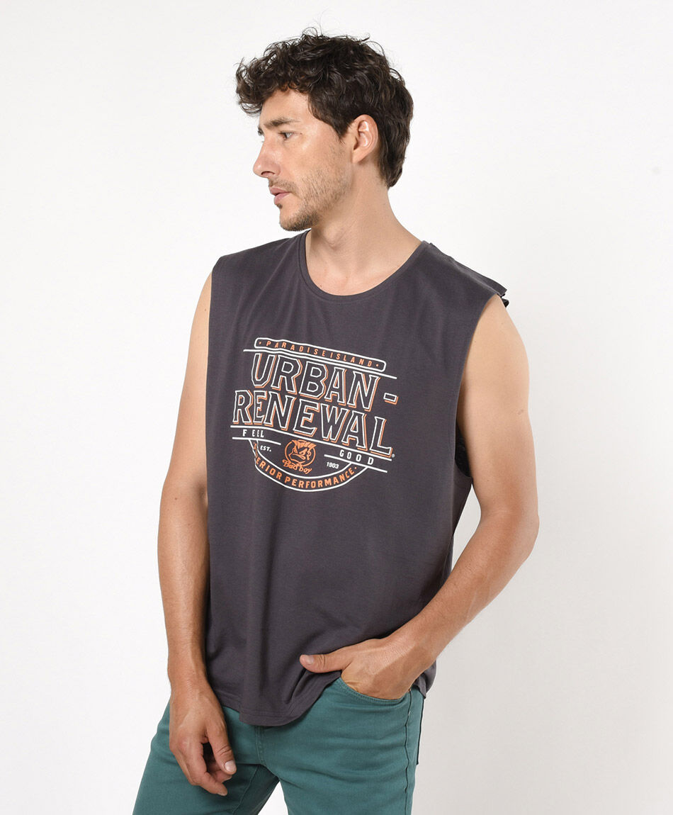 Polera hombre urban sin mangas