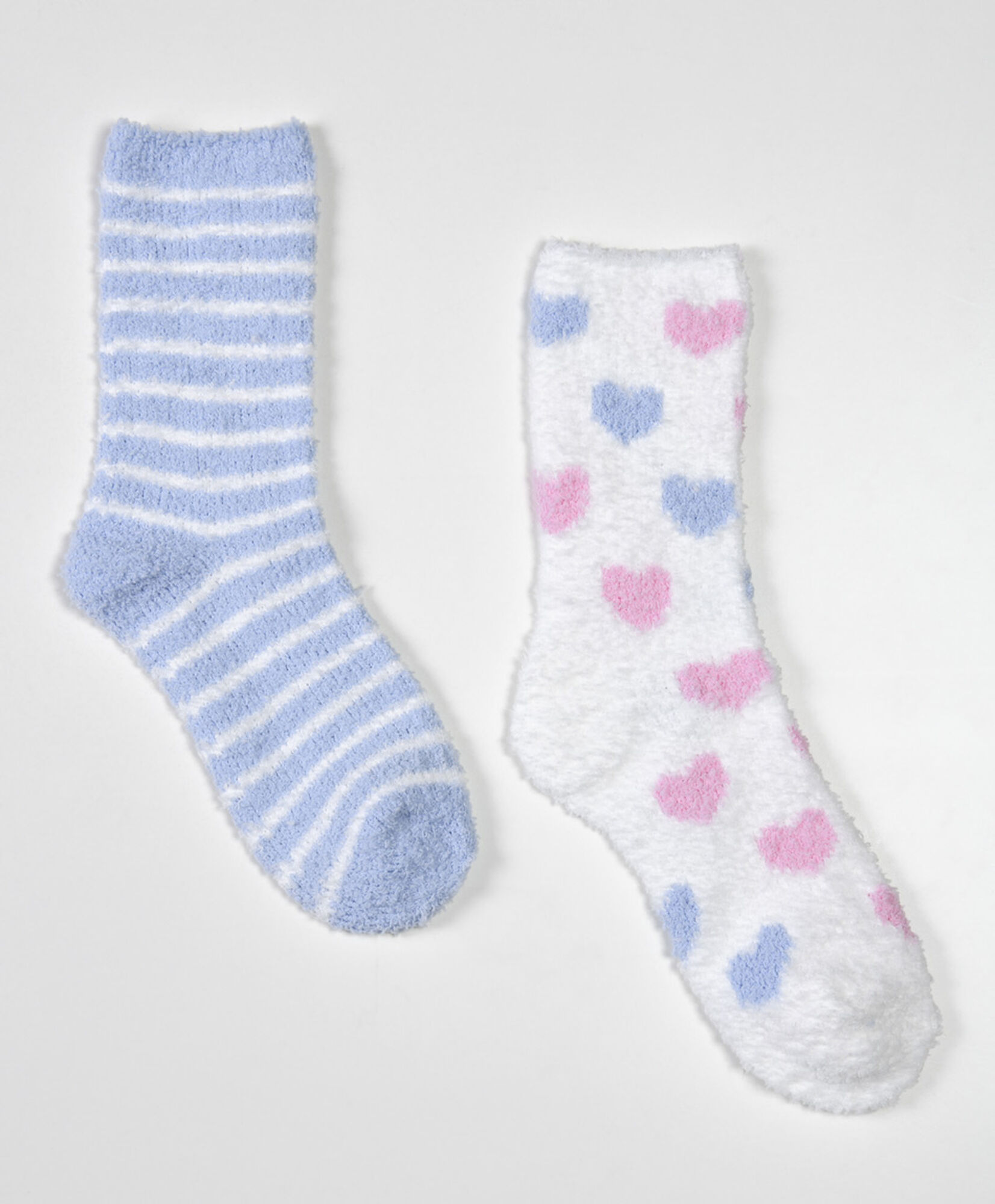 Pack 2 calcetines mujer gruesos líneas corazón Pack 2 calcetines mujer gruesos líneas corazón
