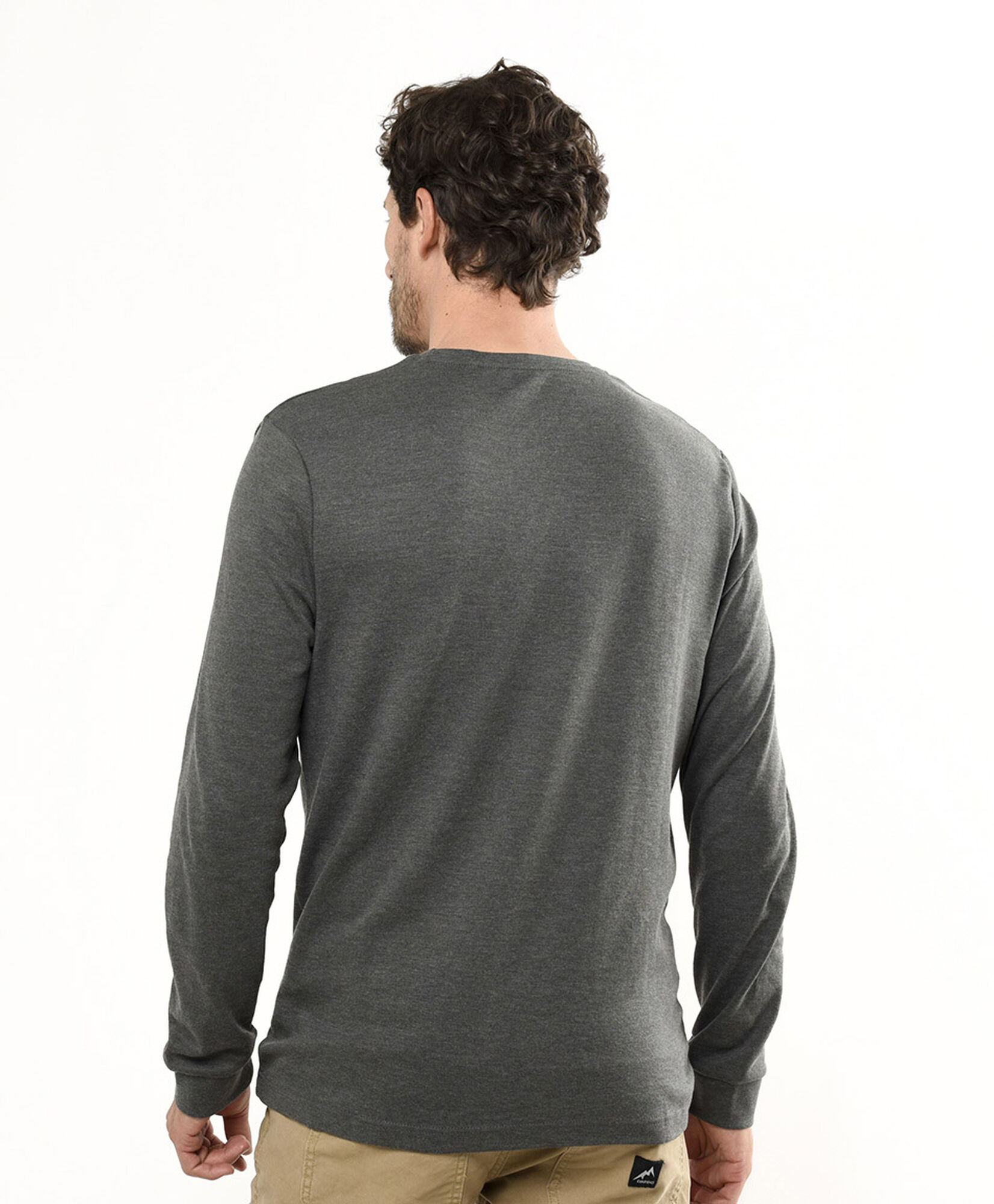 Polera hombre lisa manga larga Polera hombre lisa manga larga