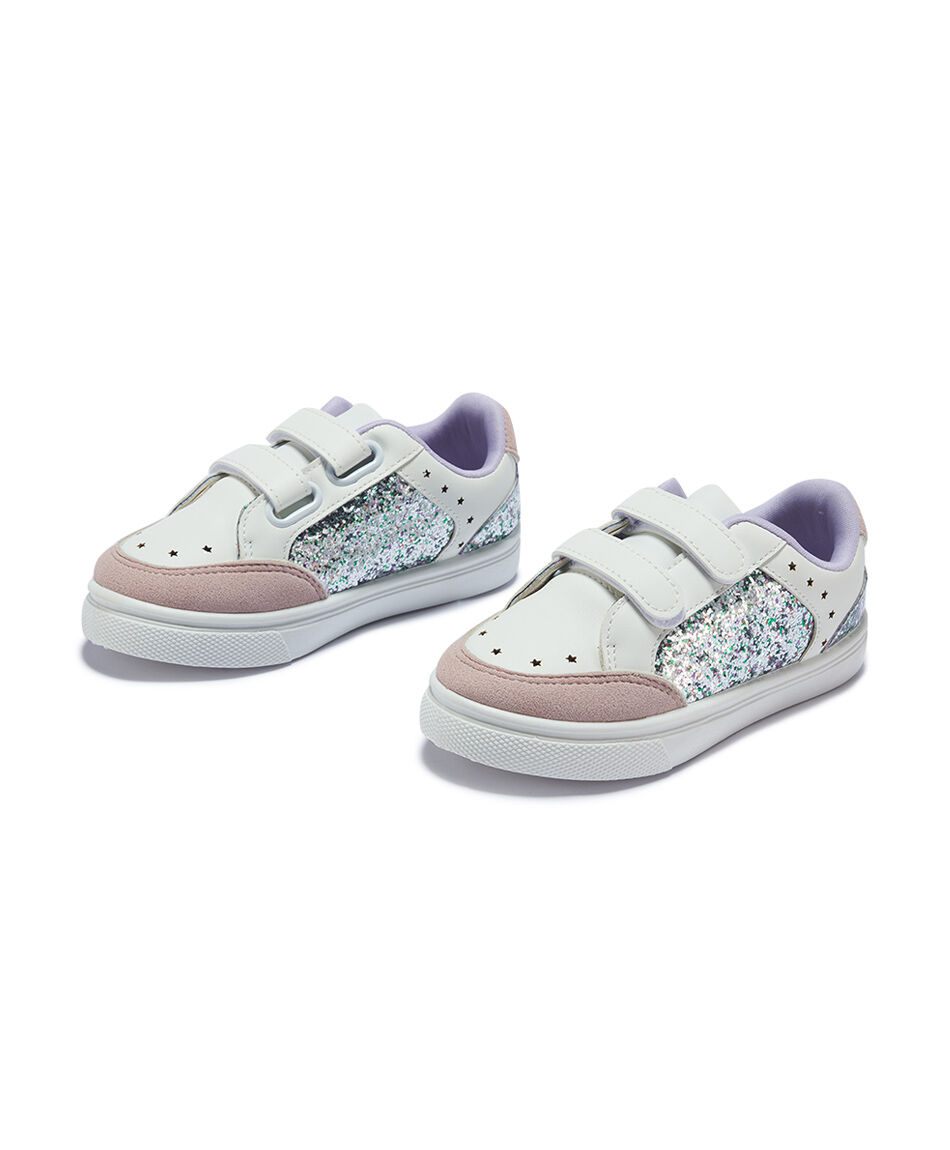 Zapatilla ni&ntilde;a shinny velcro